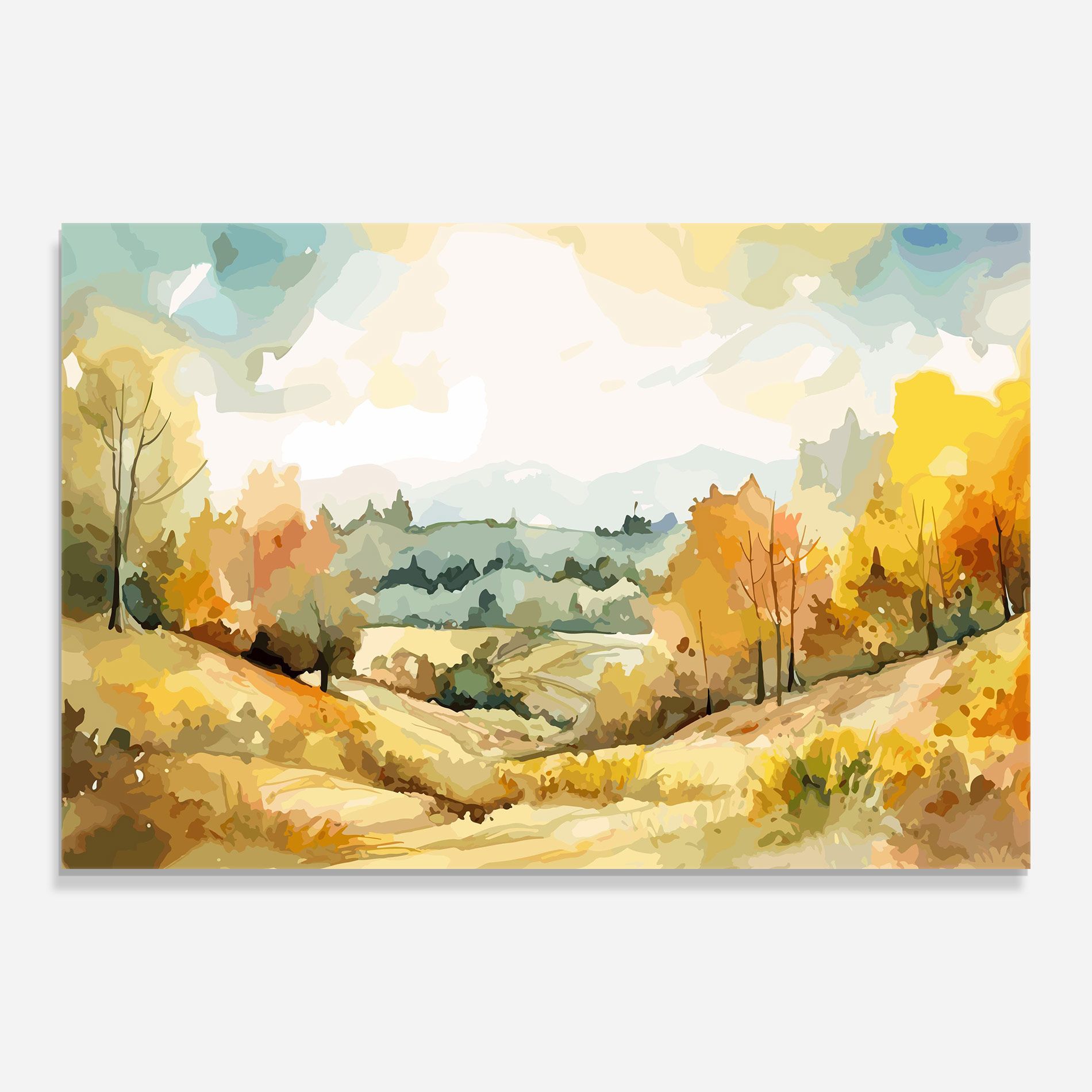 Yellow Rural Trees mockup 0