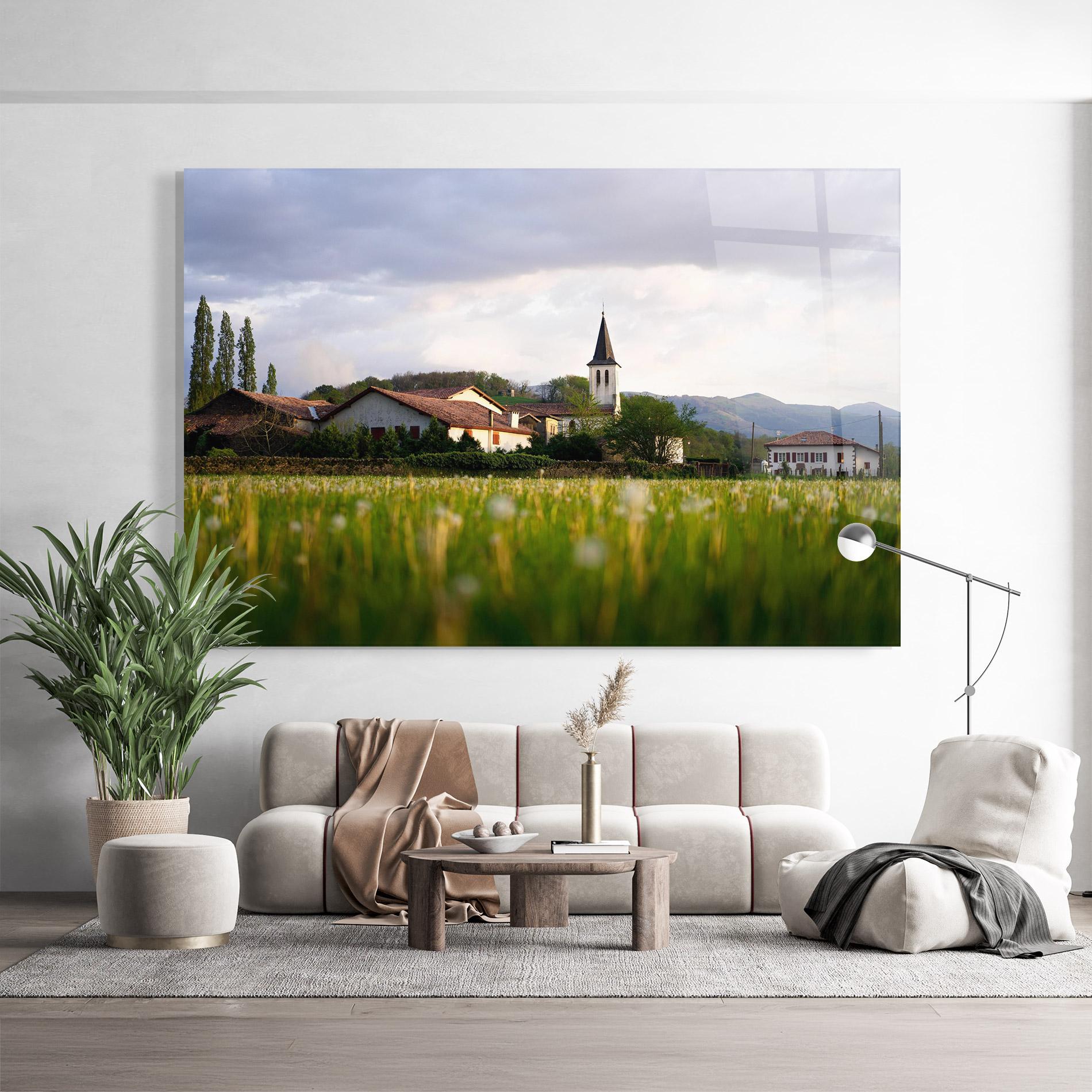 Стъклена картина Land Church mockup 9