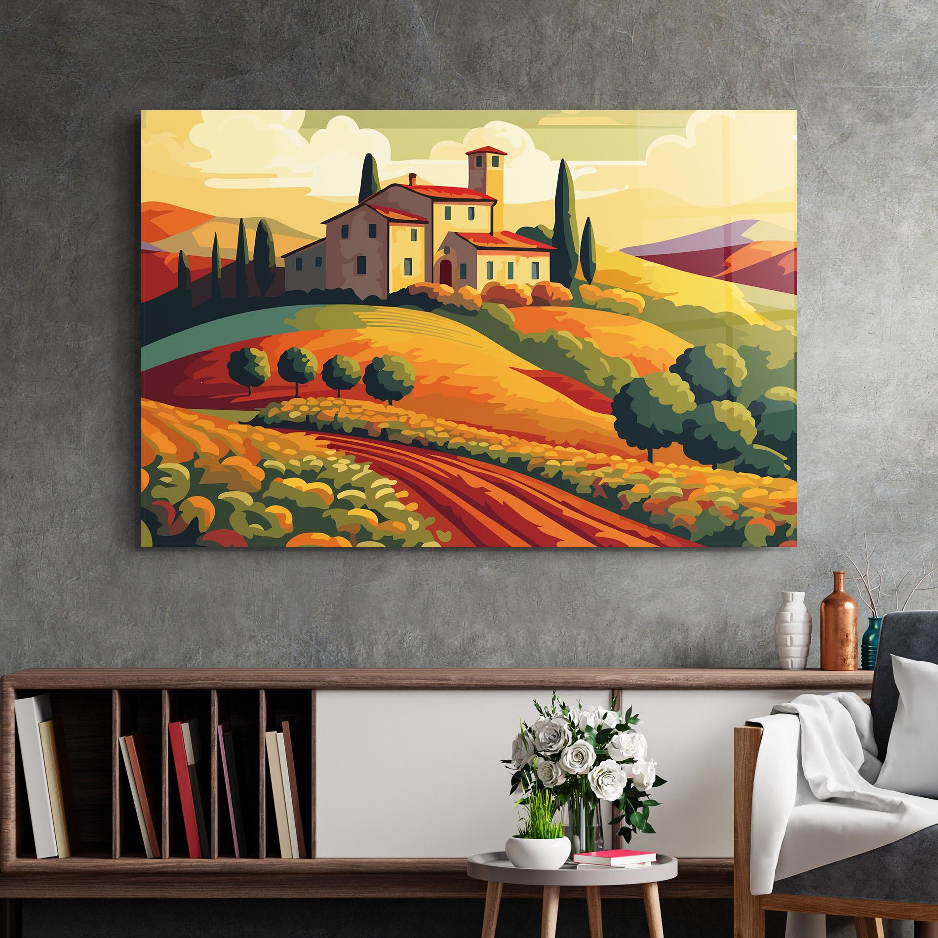 Стъклена картина Urban Autumn Art mockup 2