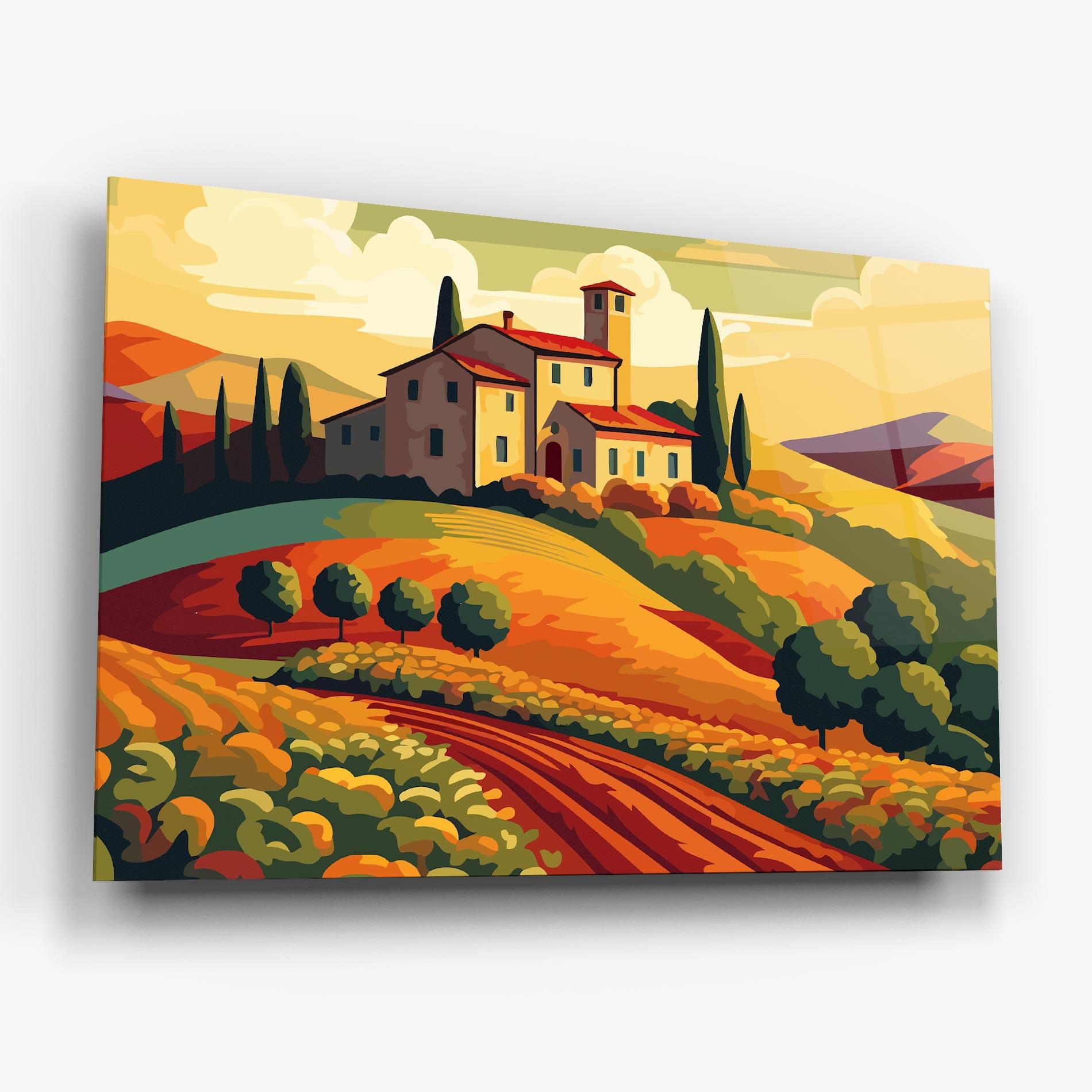 Стъклена картина Urban Autumn Art mockup 6