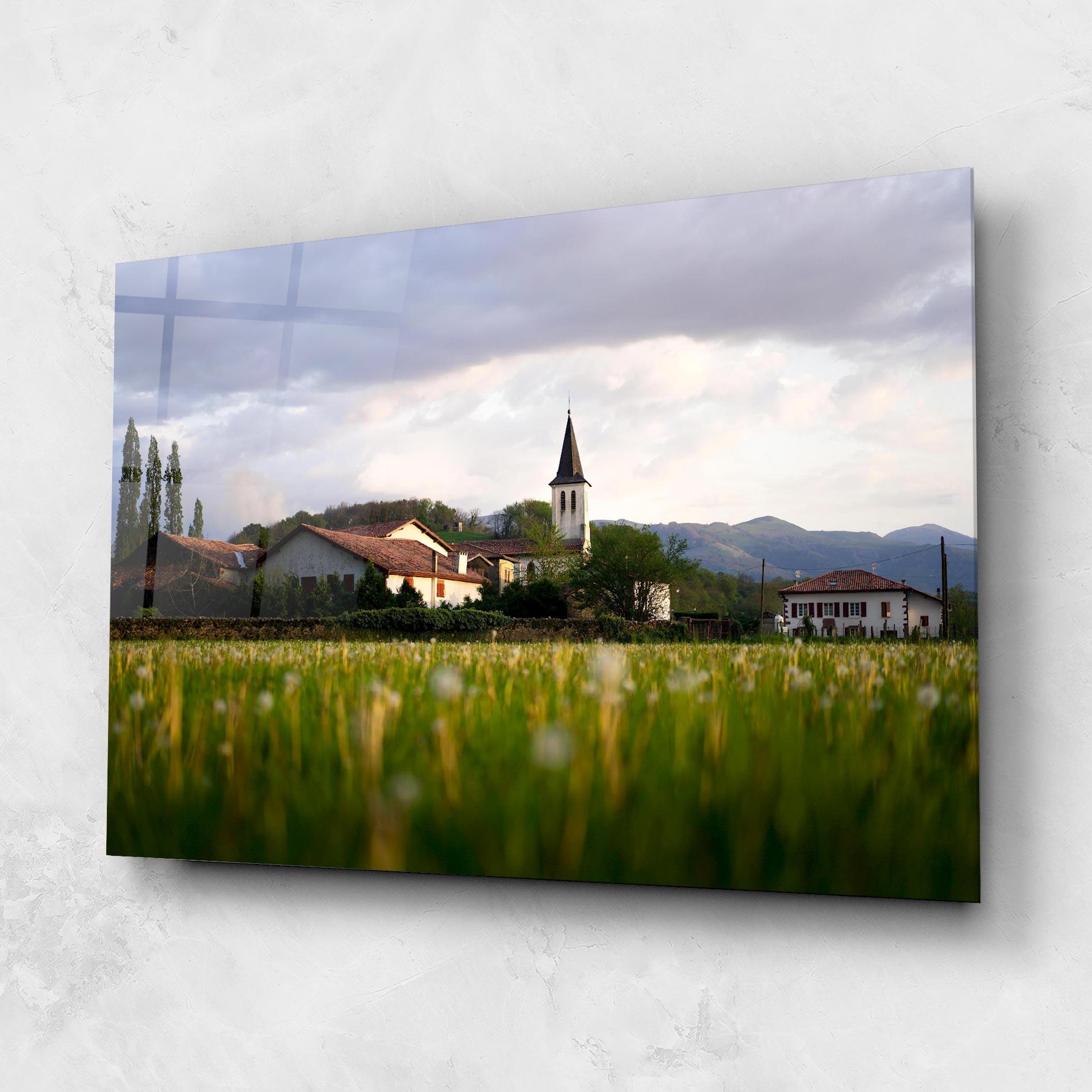Стъклена картина Land Church mockup 1