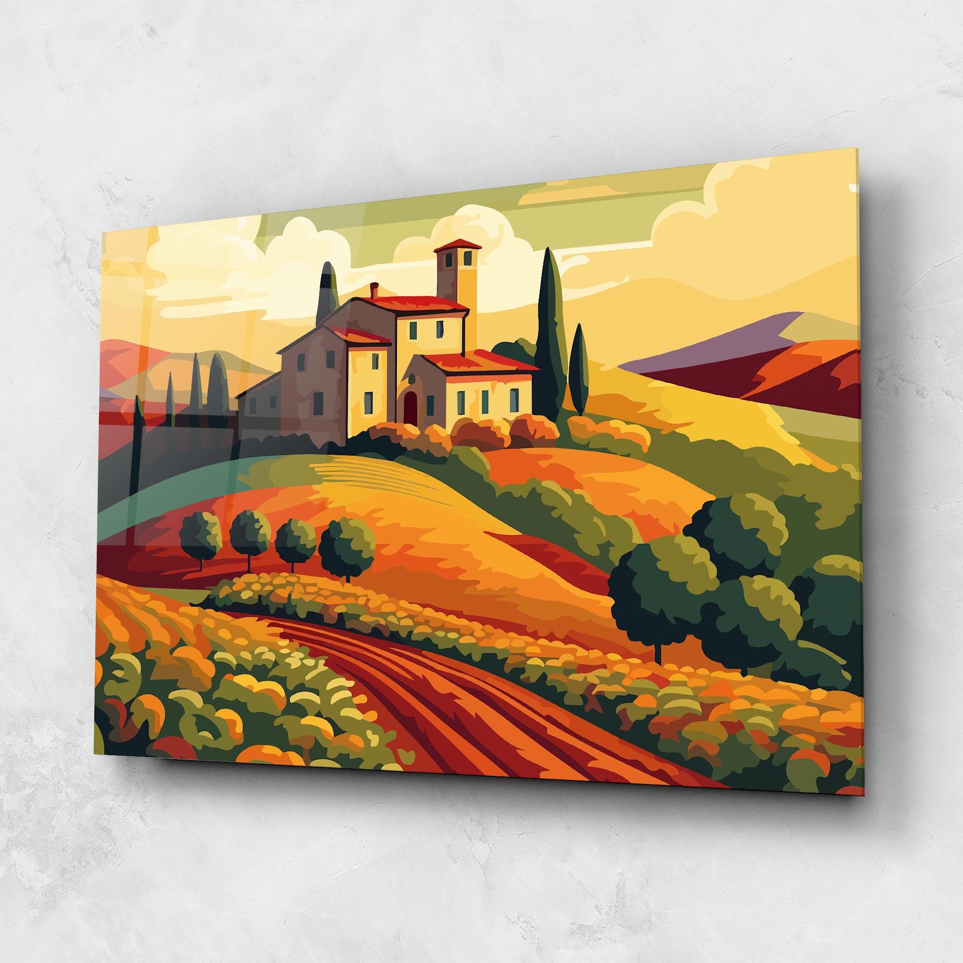 Стъклена картина Urban Autumn Art mockup 1