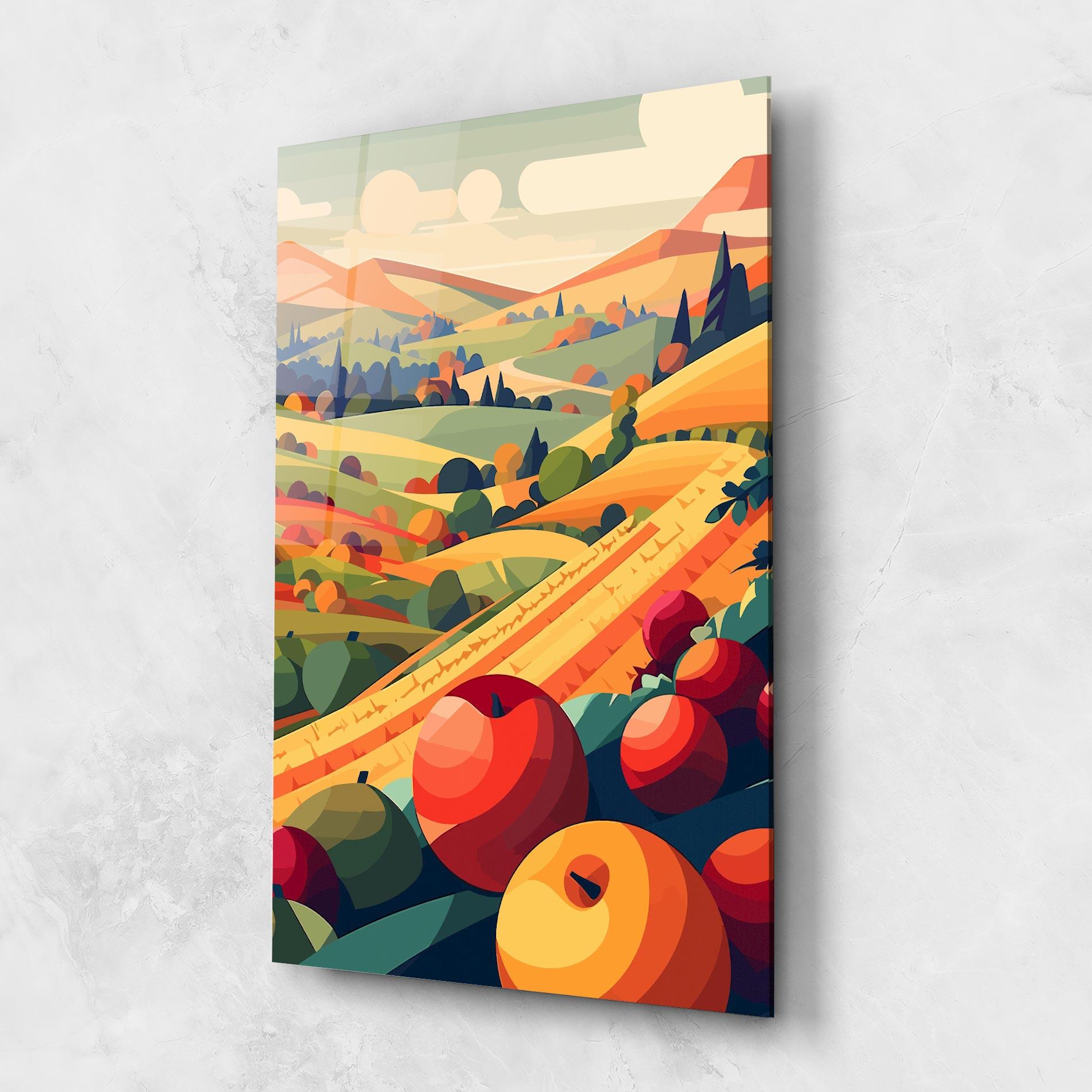 Стъклена картина Autumn Rural Fruits mockup 1