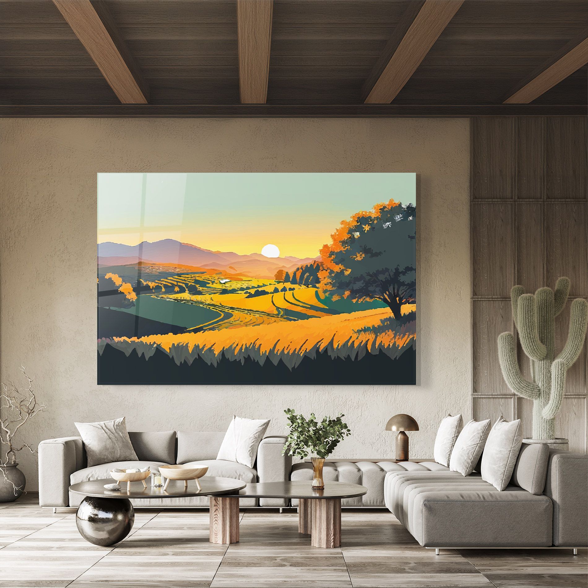 Rural Sunset Field mockup 8