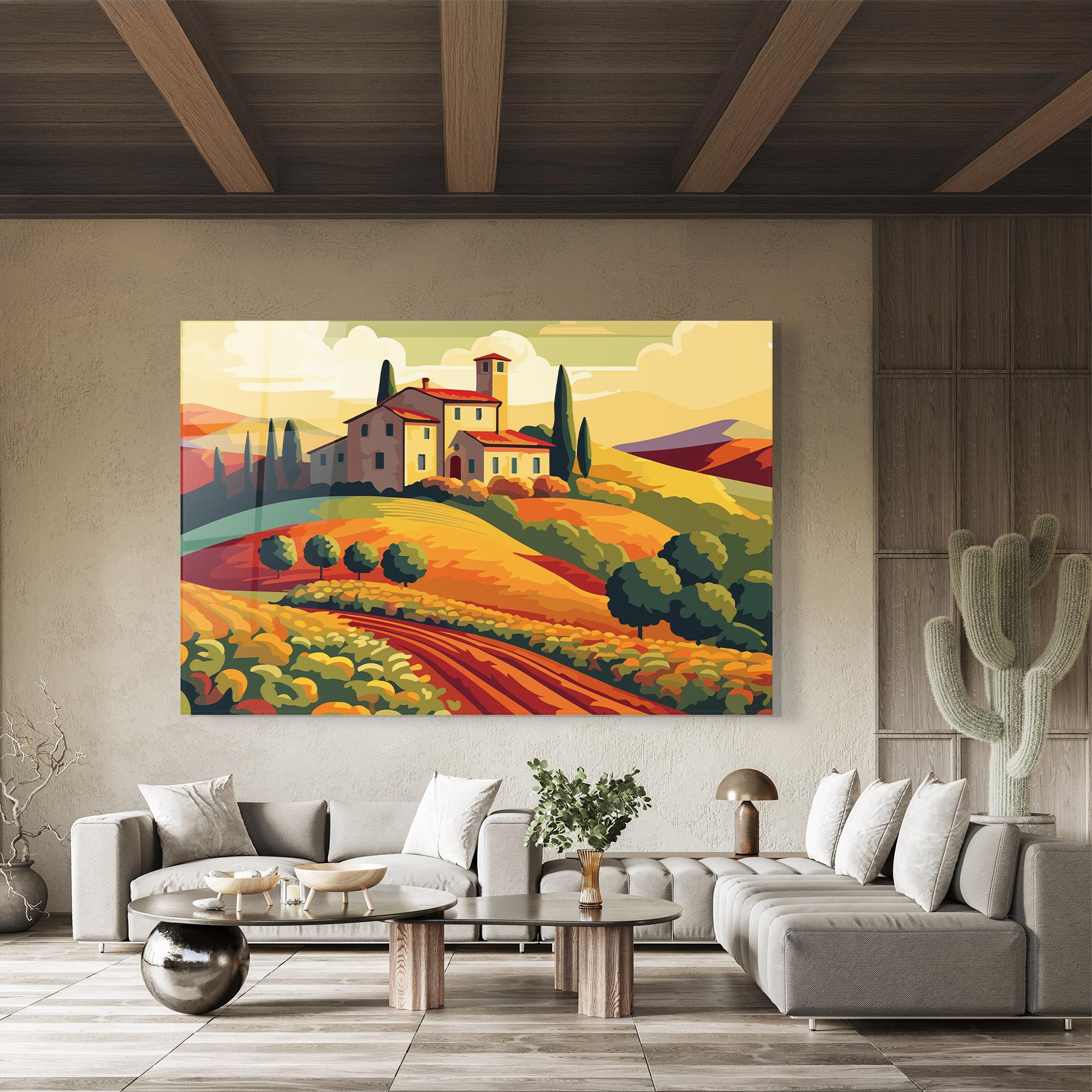 Стъклена картина Urban Autumn Art mockup 8