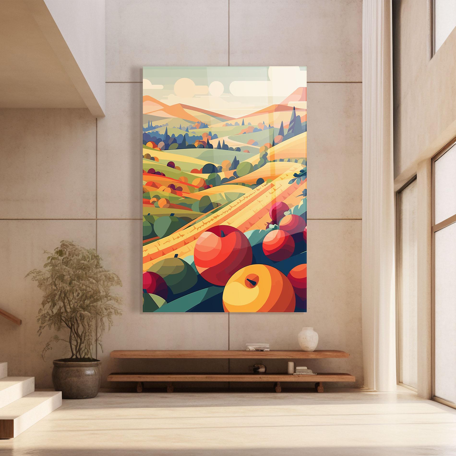 Стъклена картина Autumn Rural Fruits mockup 8