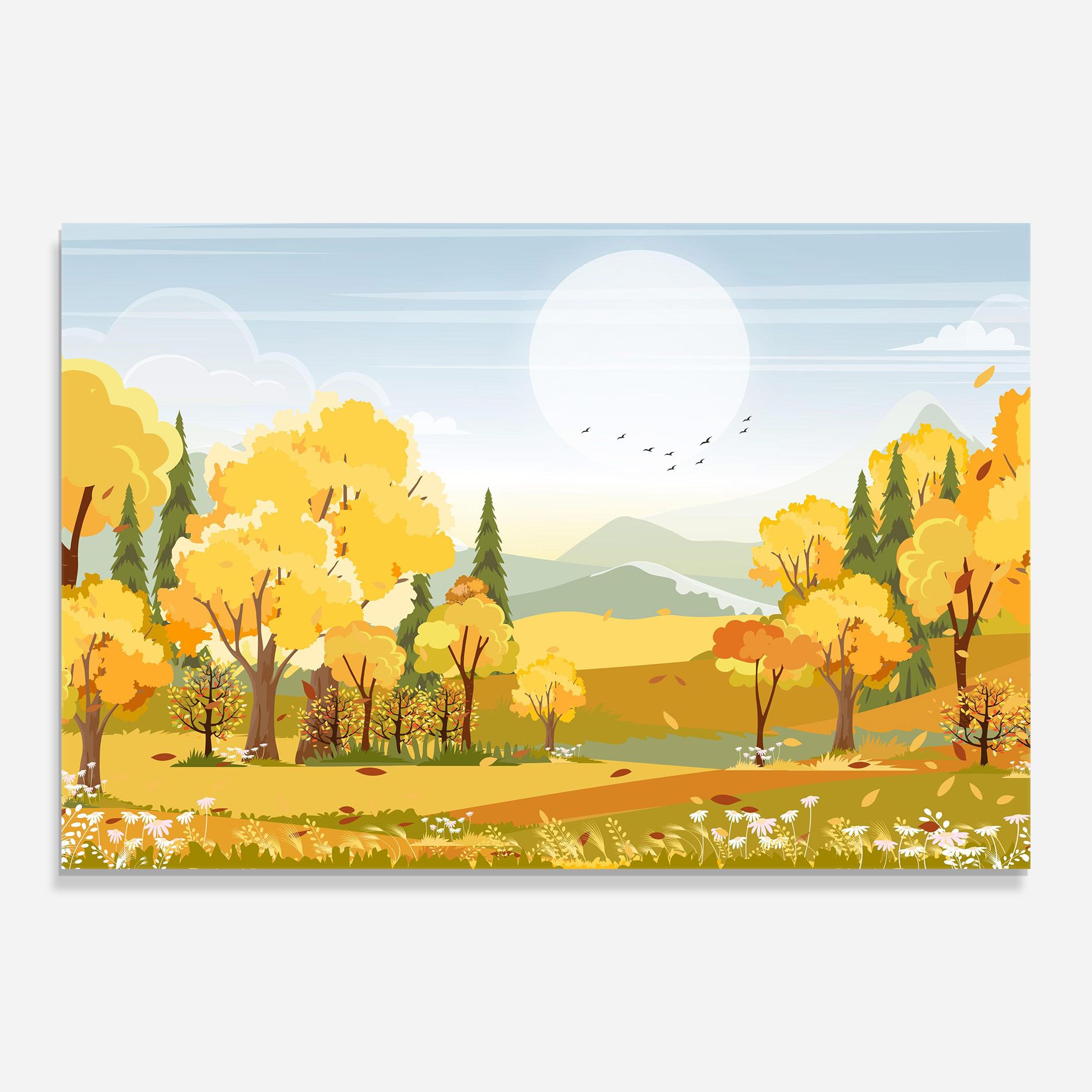 Autumn Yellow View mockup 0
