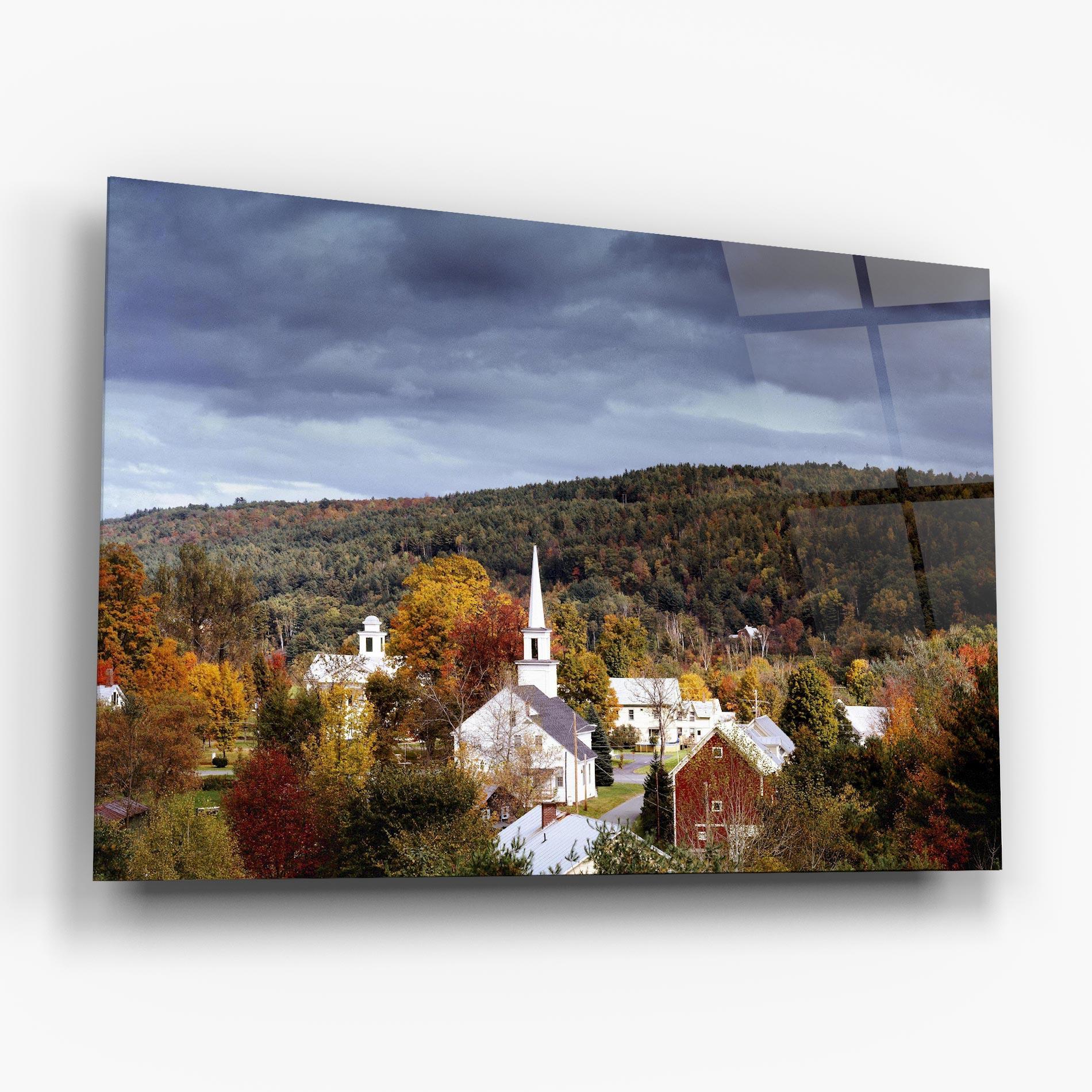 Стъклена картина Autumn Trees mockup 6