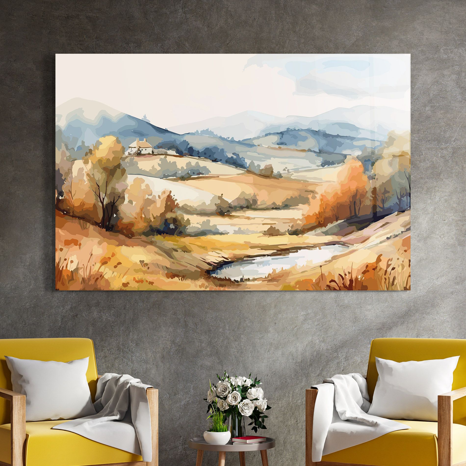 Blue Orange Autumn mockup 4