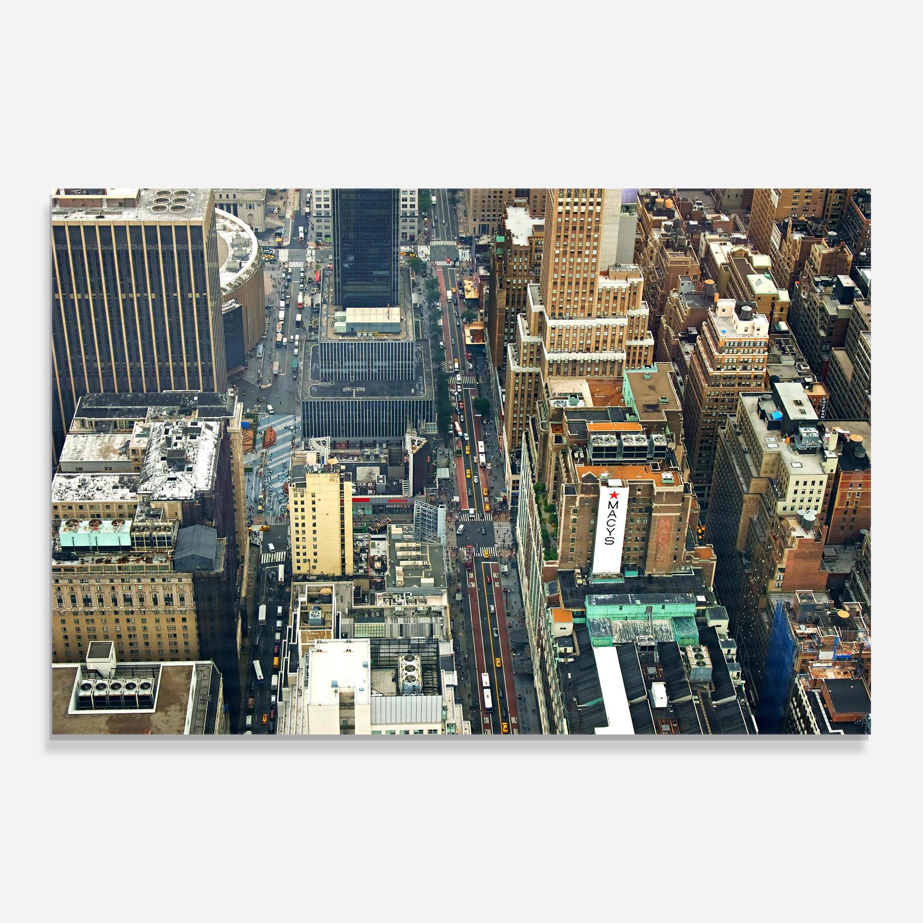 Стъклена картина Cream Tall Building mockup 0