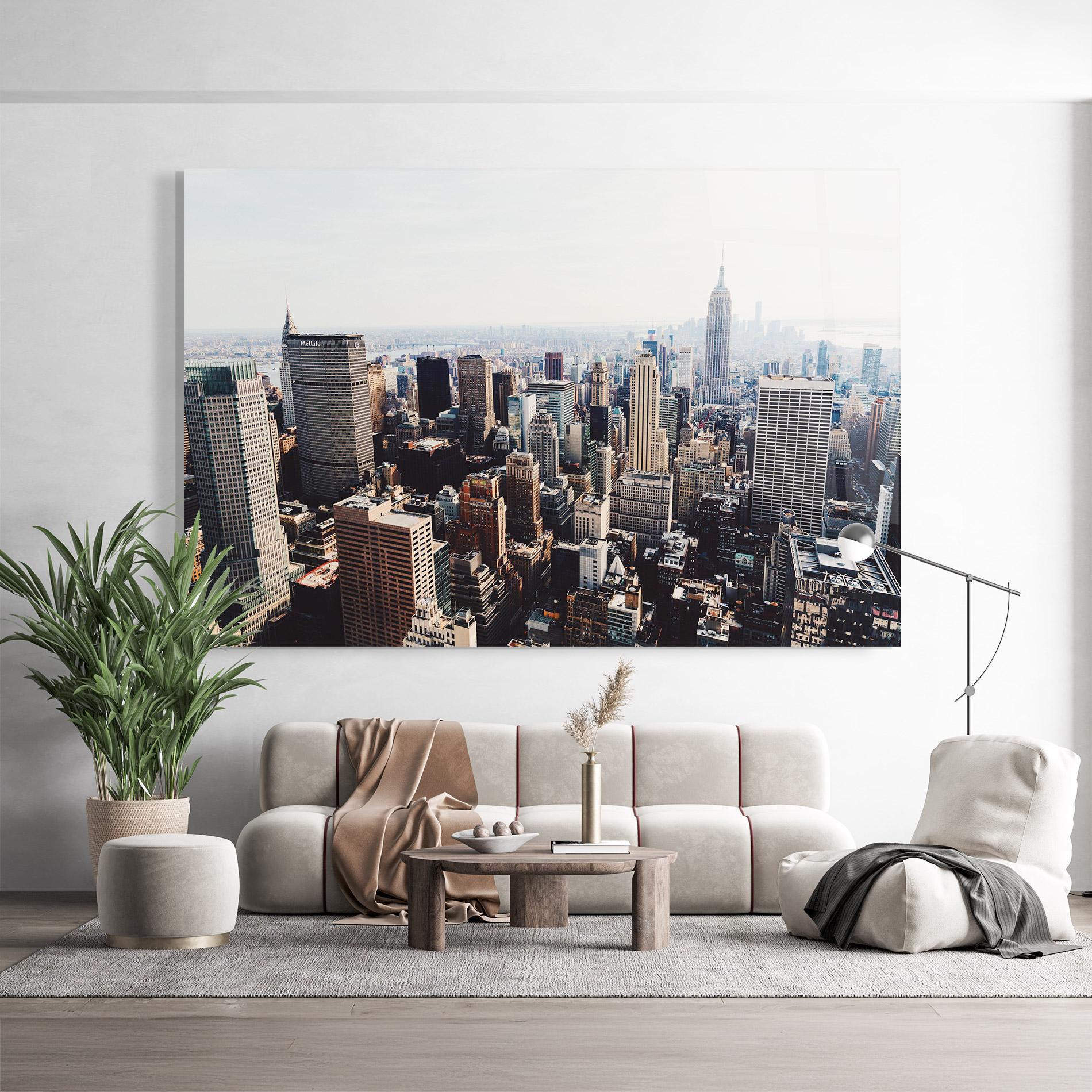 Стъклена картина Building Mix View mockup 9