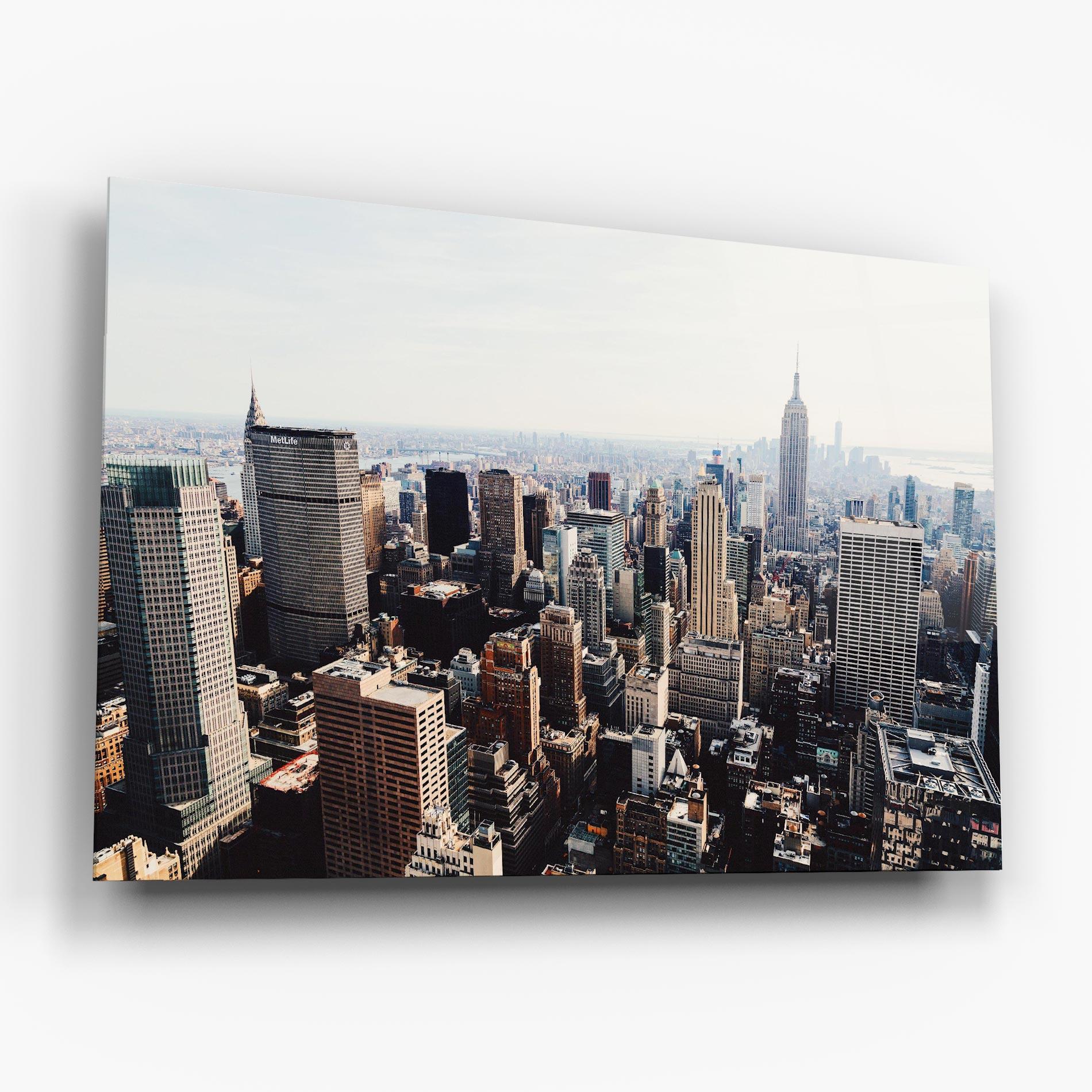 Стъклена картина Building Mix View mockup 6