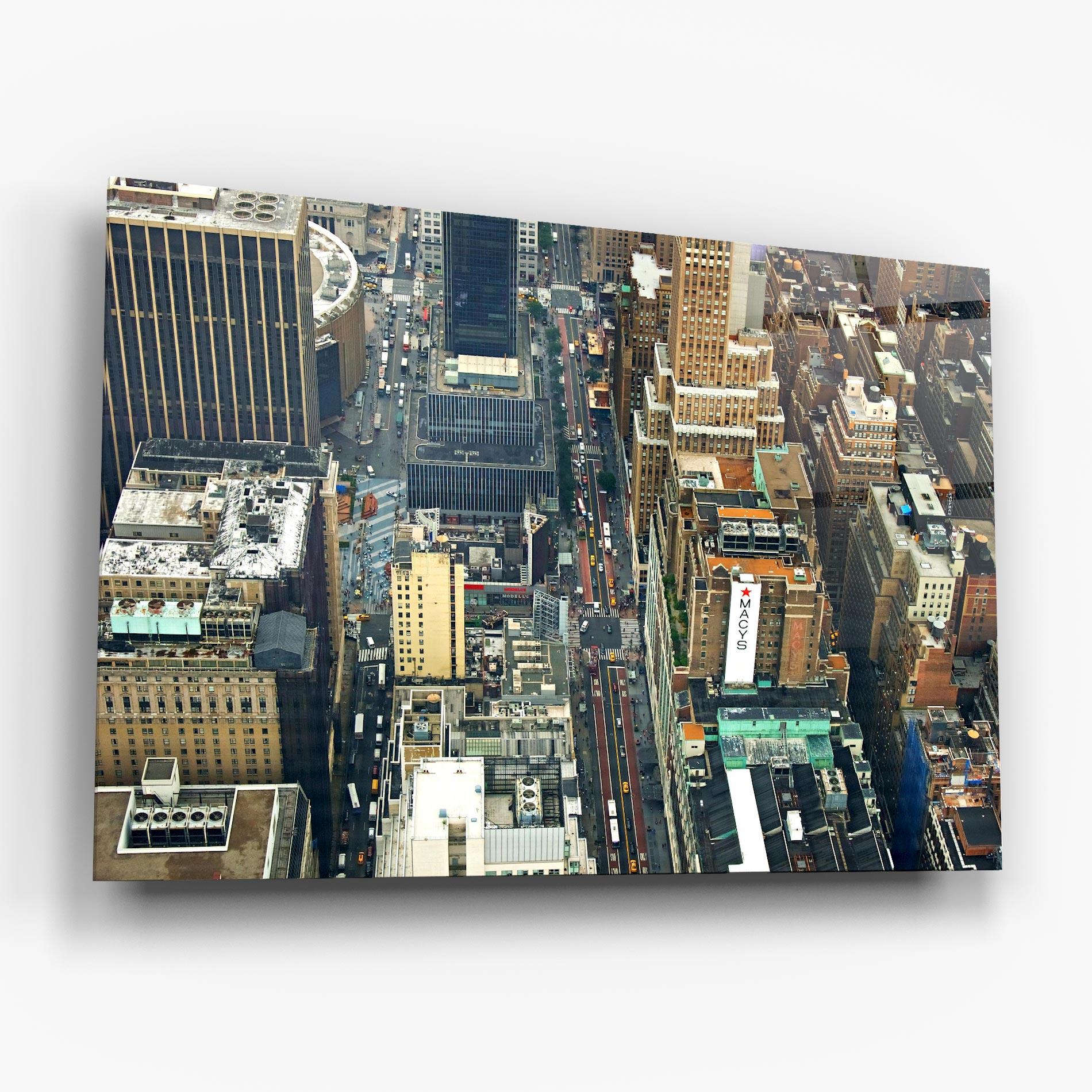 Стъклена картина Cream Tall Building mockup 6