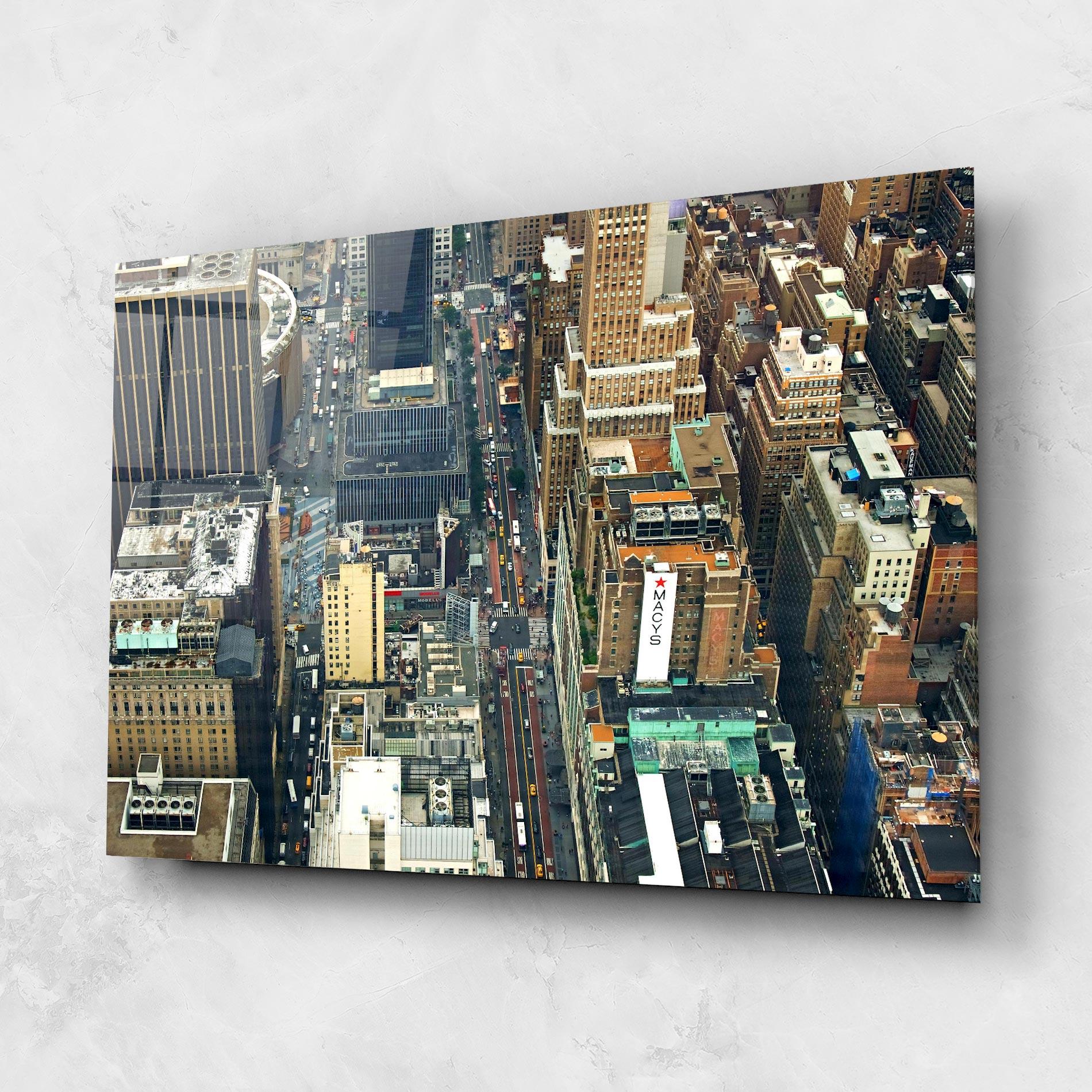 Стъклена картина Cream Tall Building mockup 1