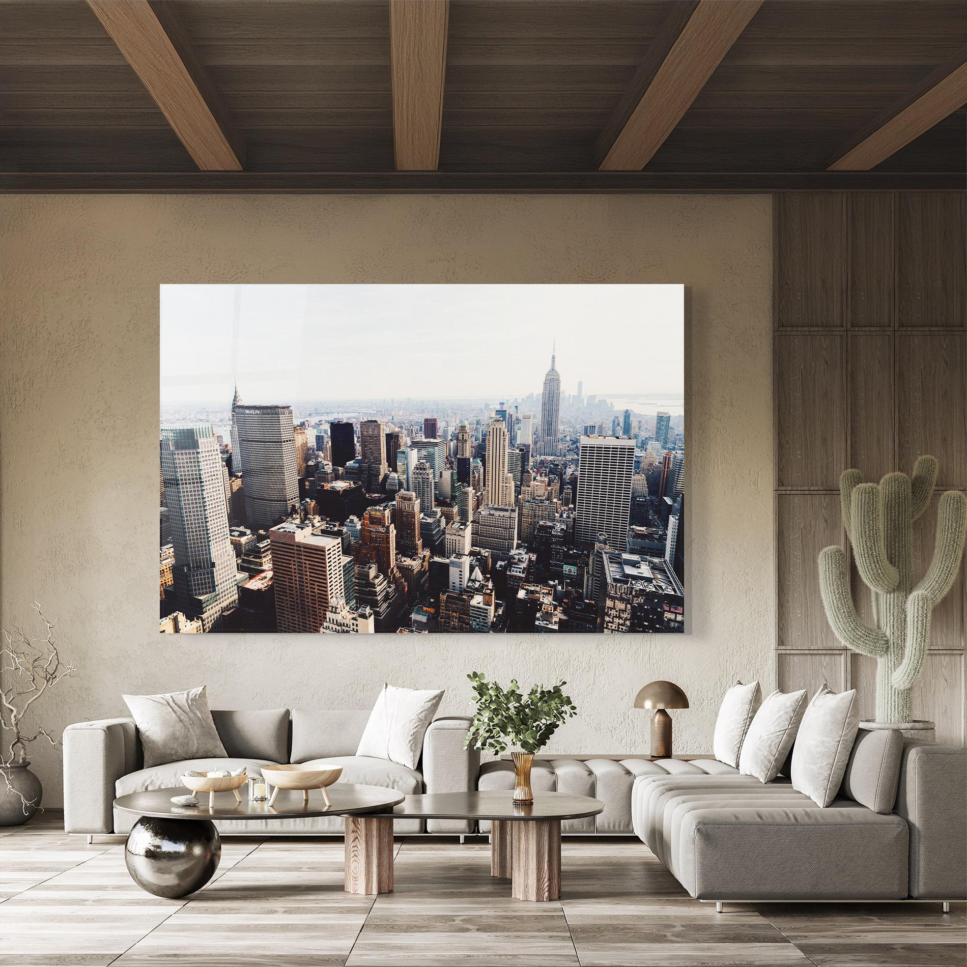 Стъклена картина Building Mix View mockup 8