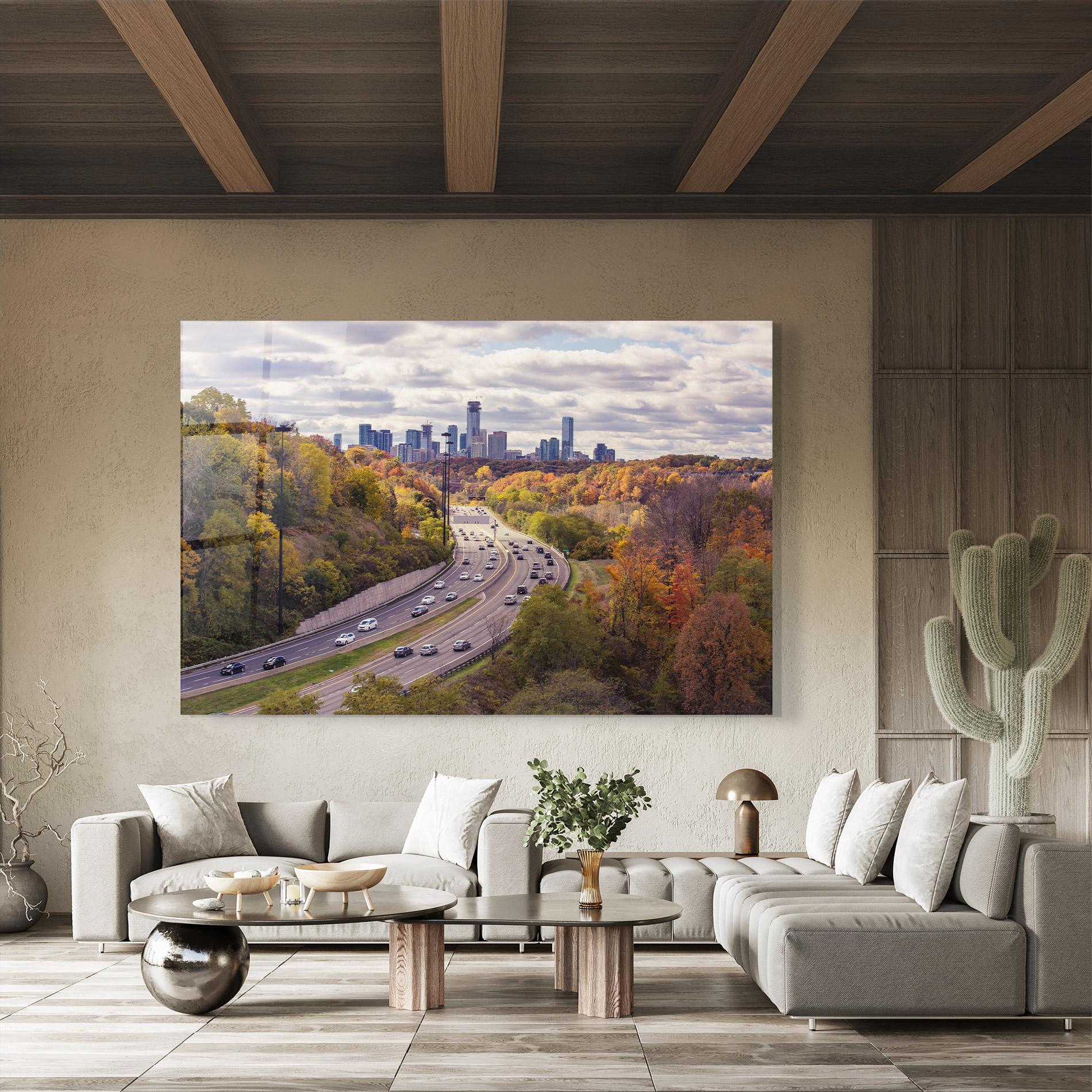 Стъклена картина City Road mockup 8