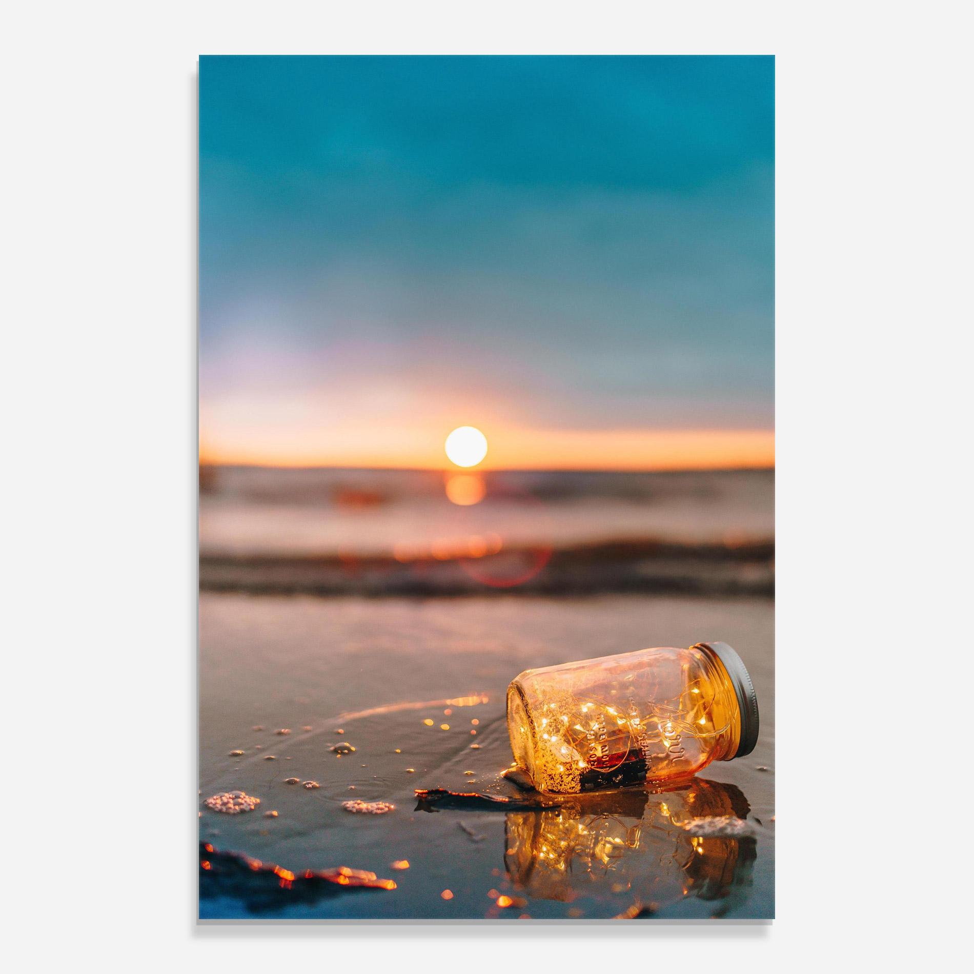 Стъклена картина Jar With Lights mockup 0