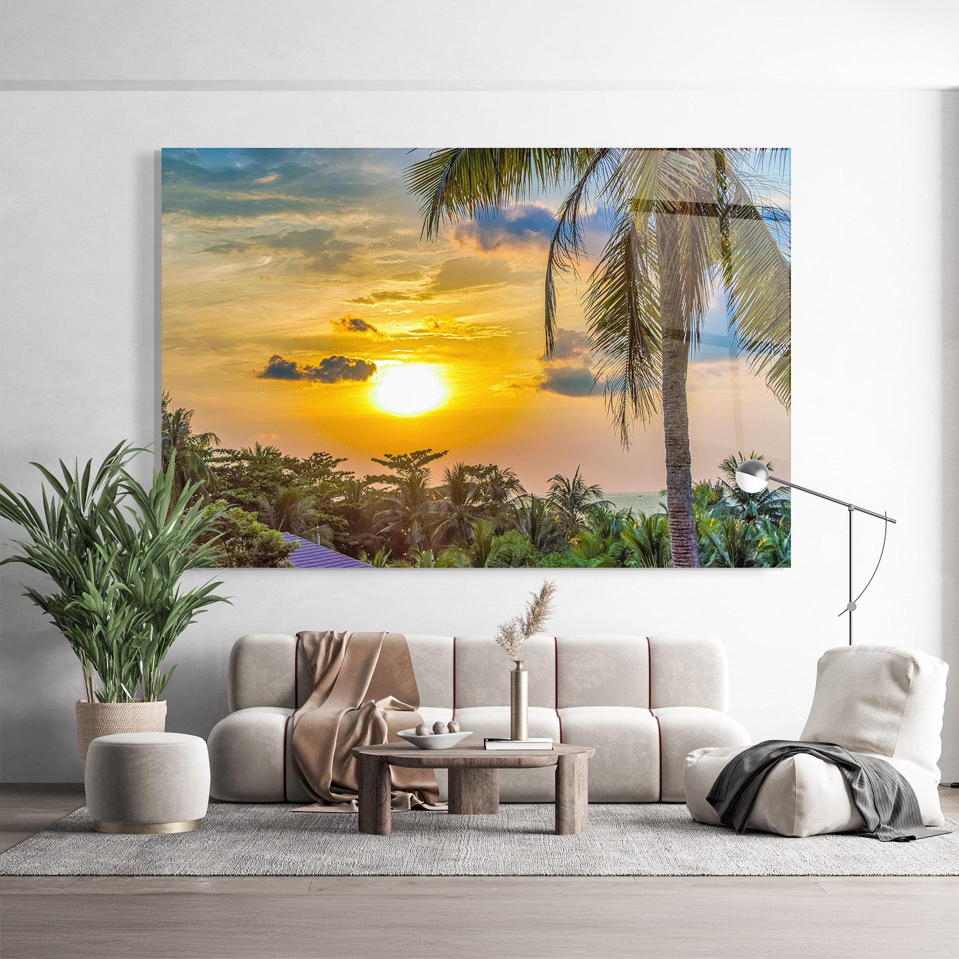 Стъклена картина Summer View mockup 9