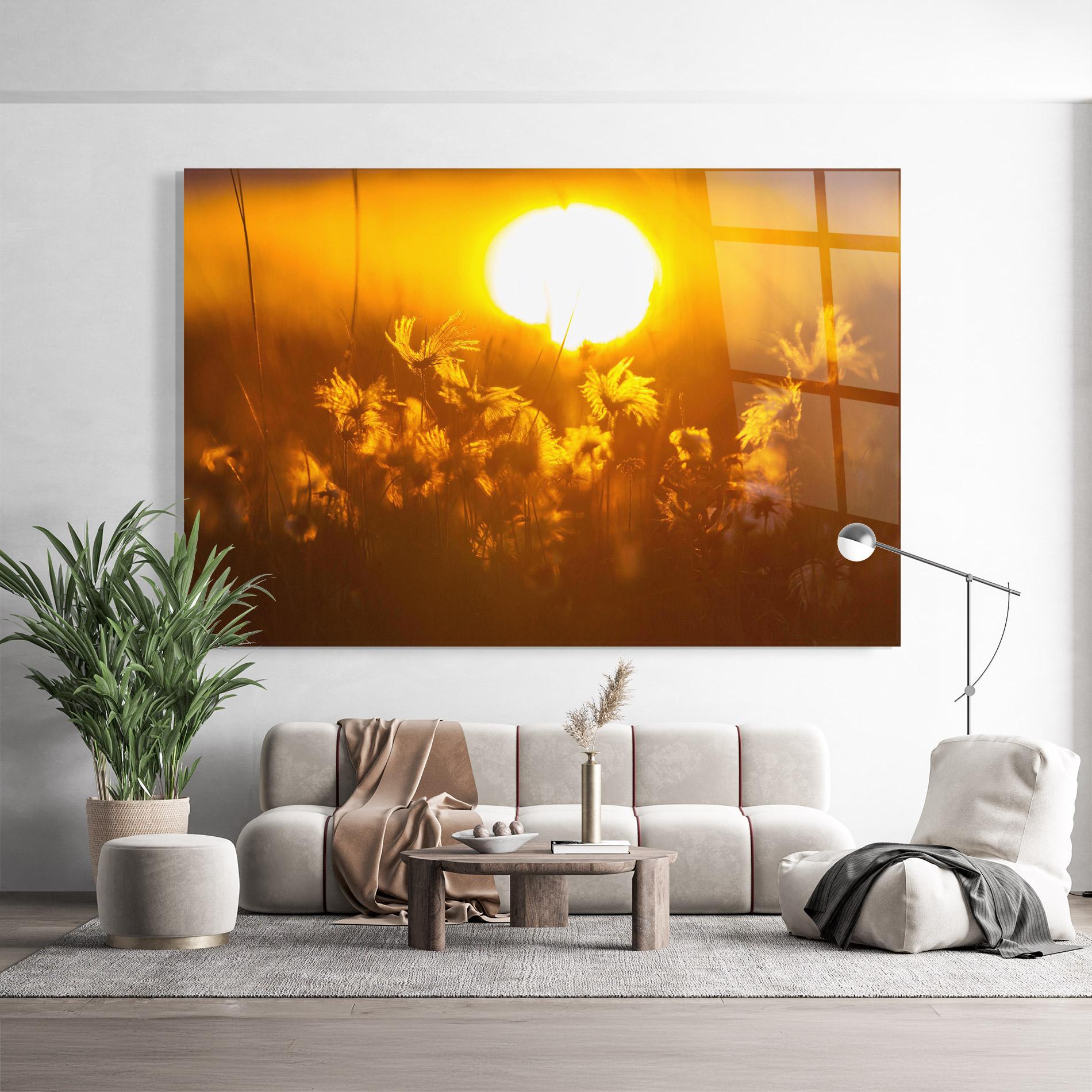 Стъклена картина Wildflowers mockup 9