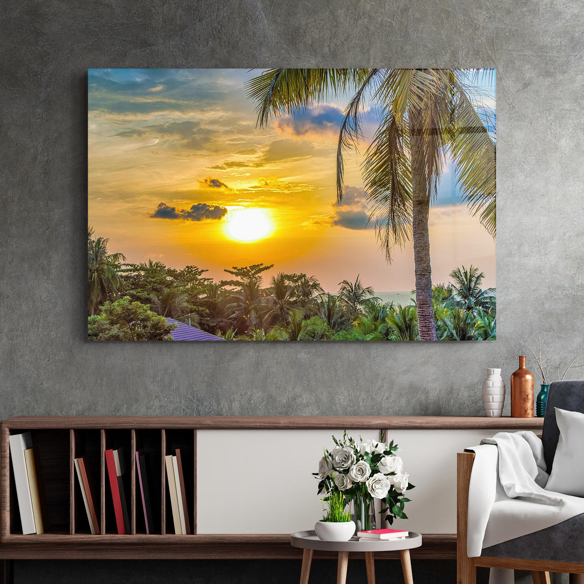 Стъклена картина Summer View mockup 2