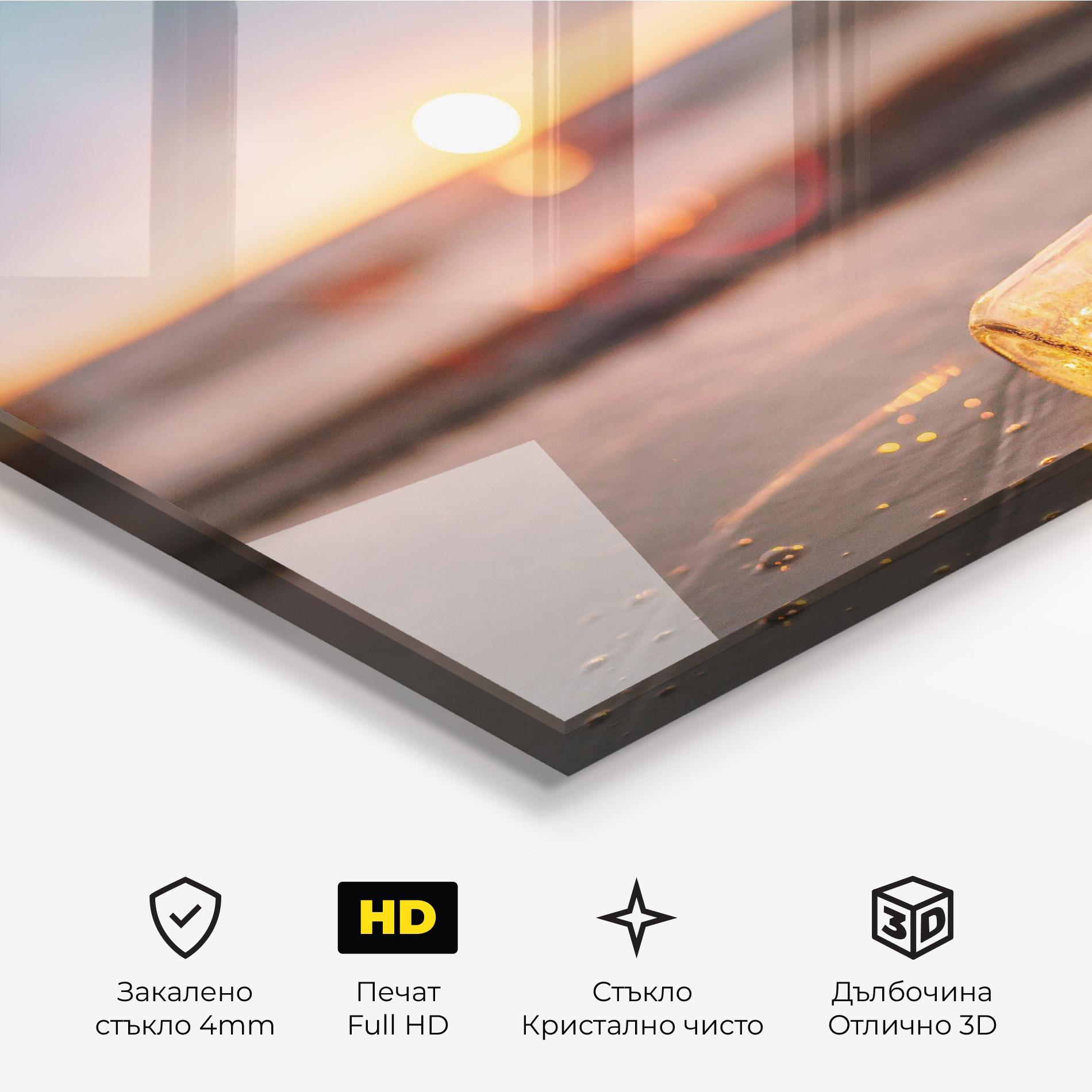 Стъклена картина Jar With Lights mockup 3