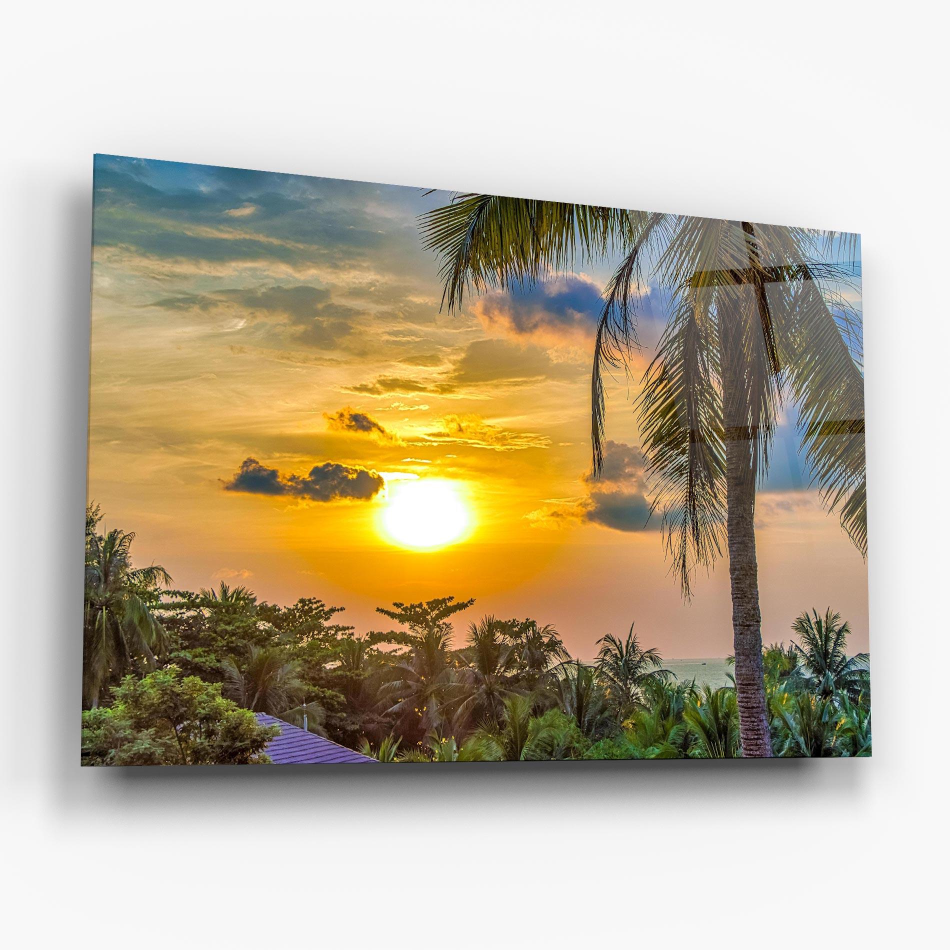 Стъклена картина Summer View mockup 6