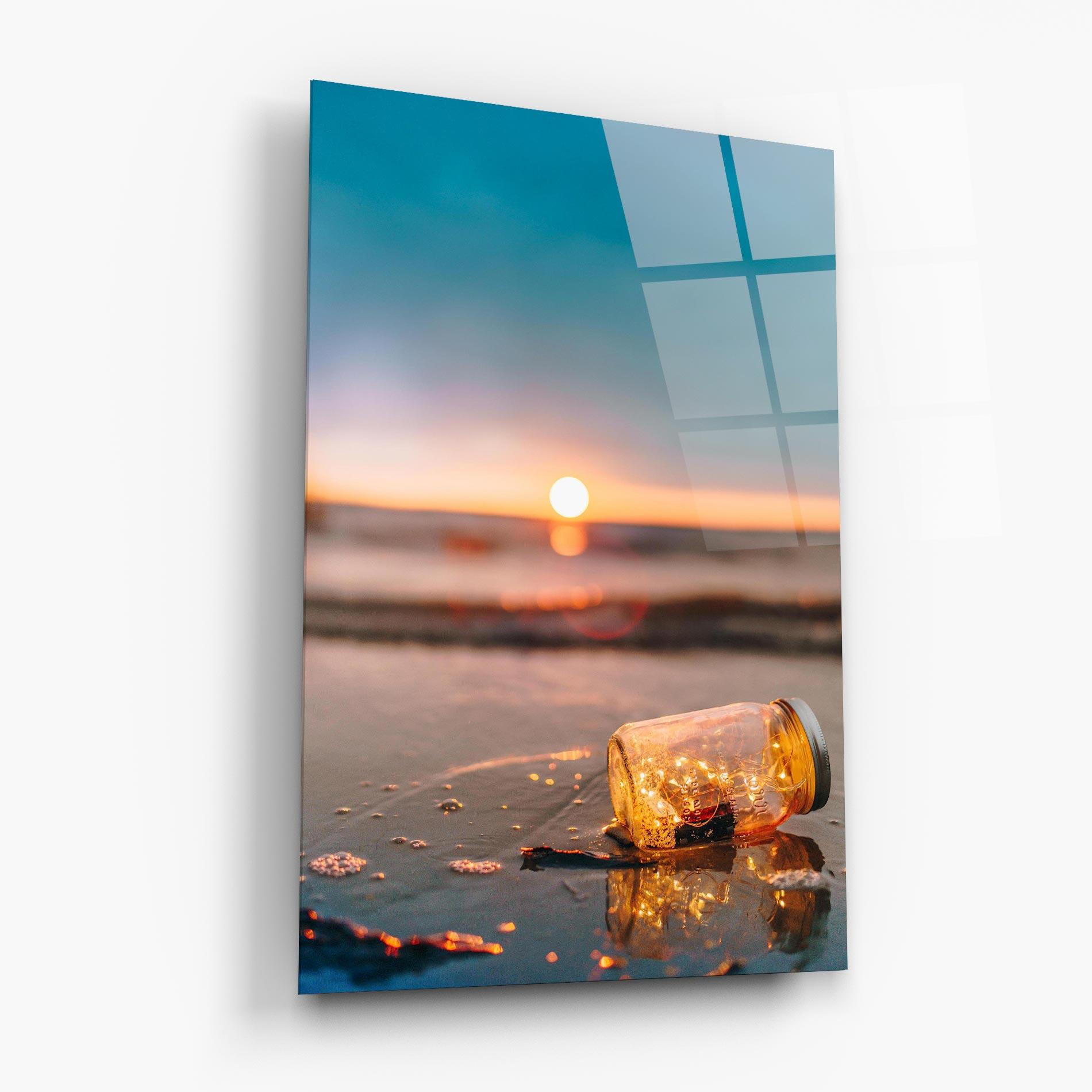 Стъклена картина Jar With Lights mockup 6