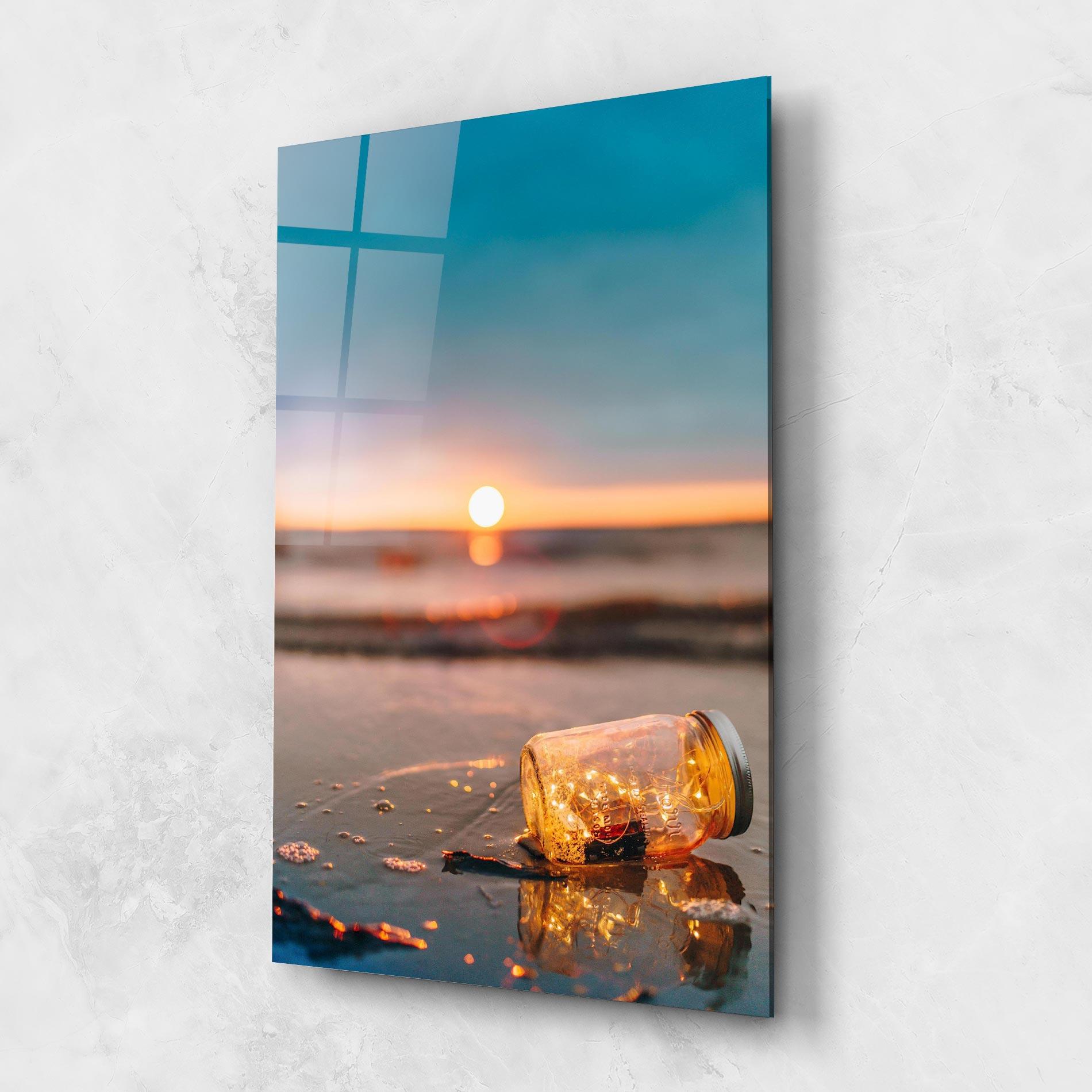 Стъклена картина Jar With Lights mockup 1