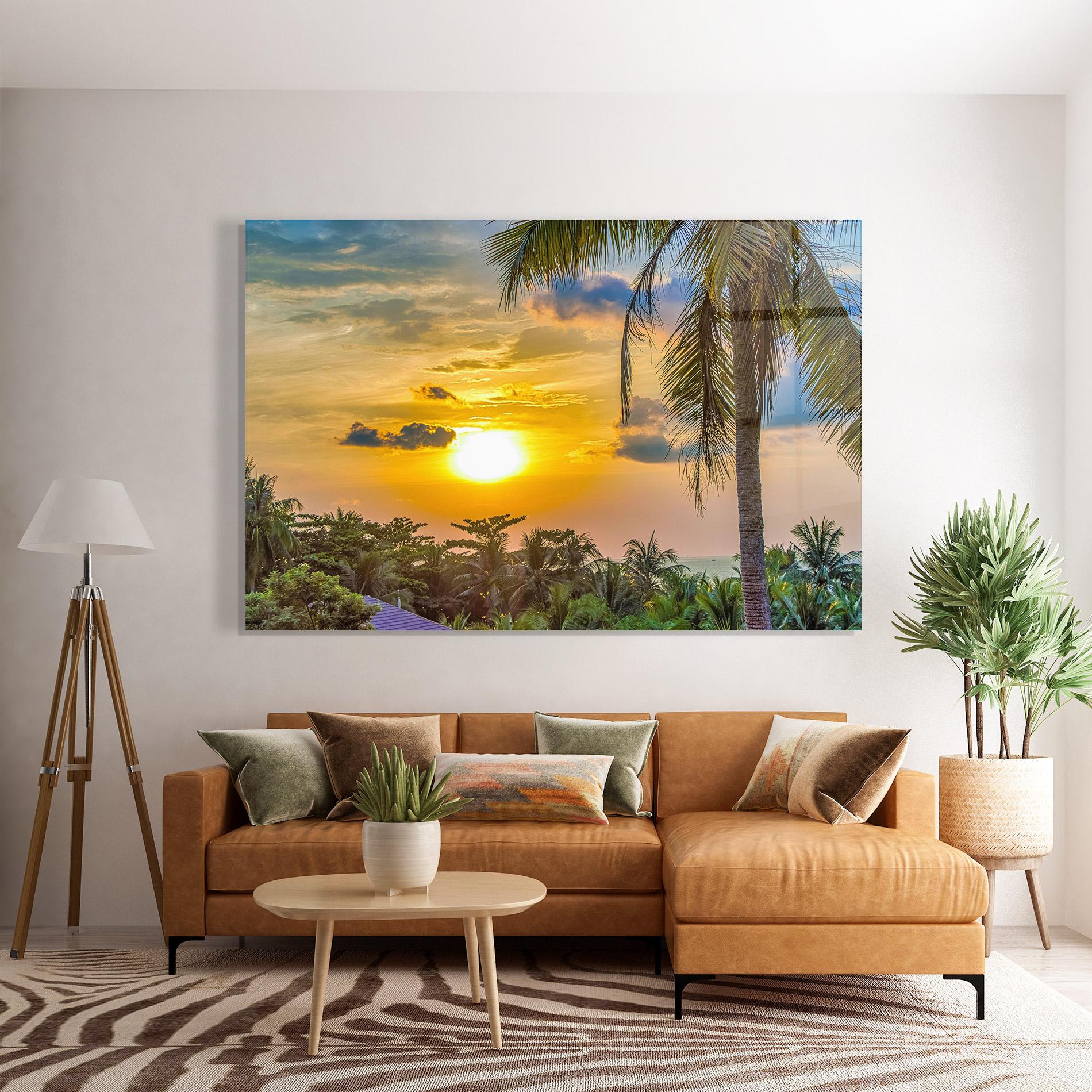 Стъклена картина Summer View mockup 7