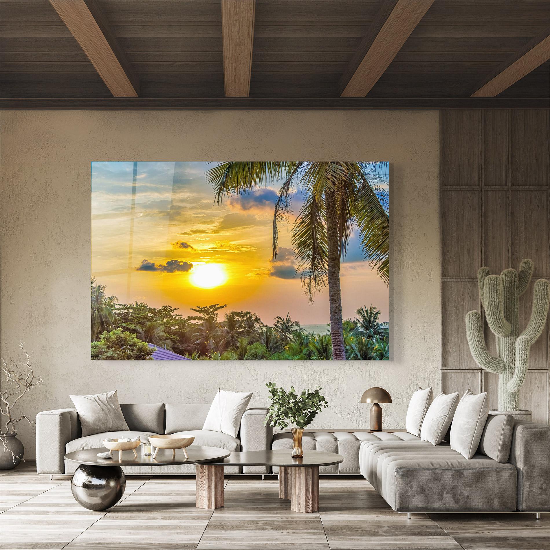 Стъклена картина Summer View mockup 8