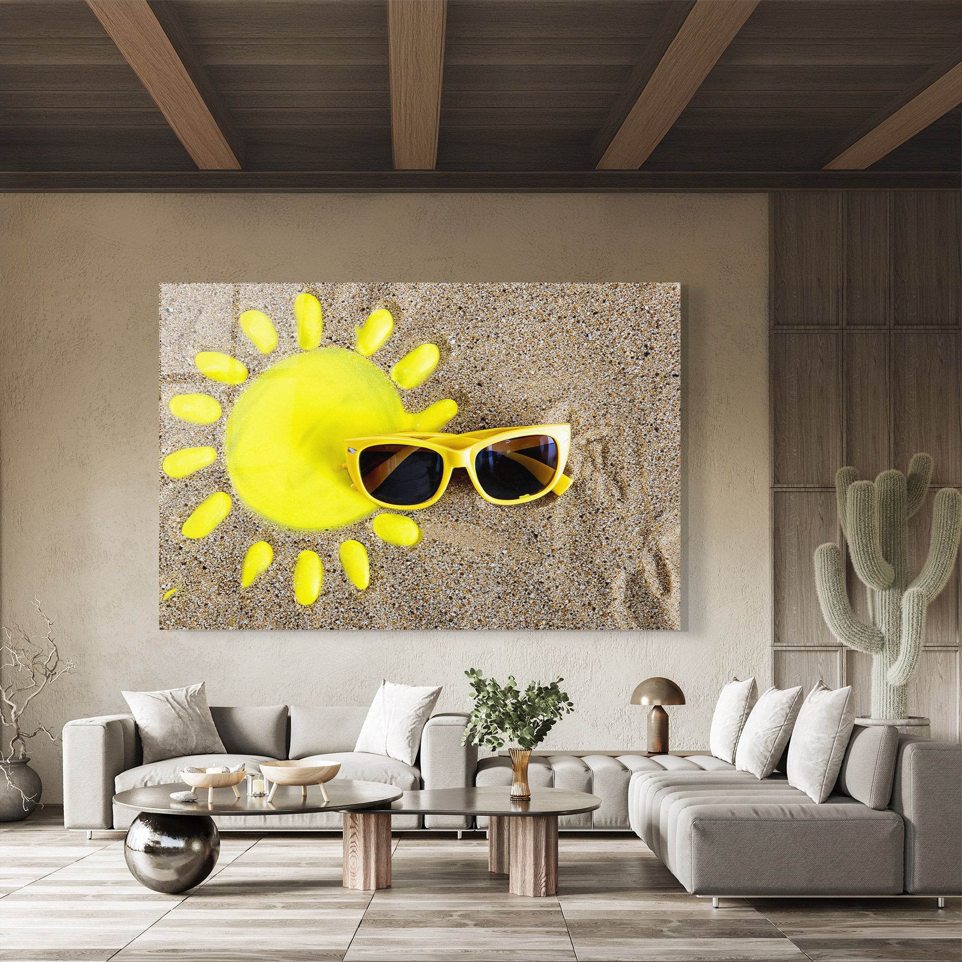 Yellow Summer Glasses mockup 8