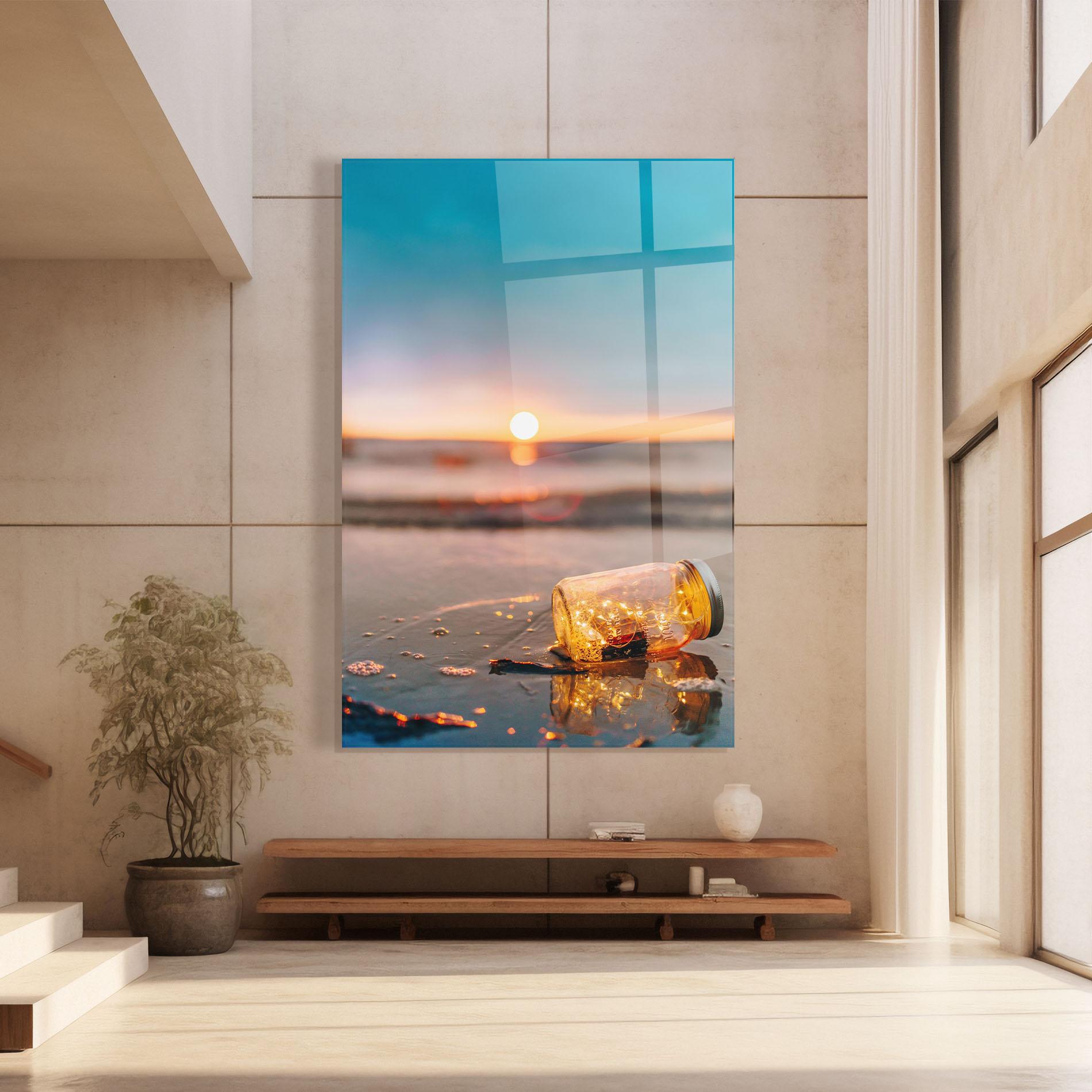 Стъклена картина Jar With Lights mockup 8