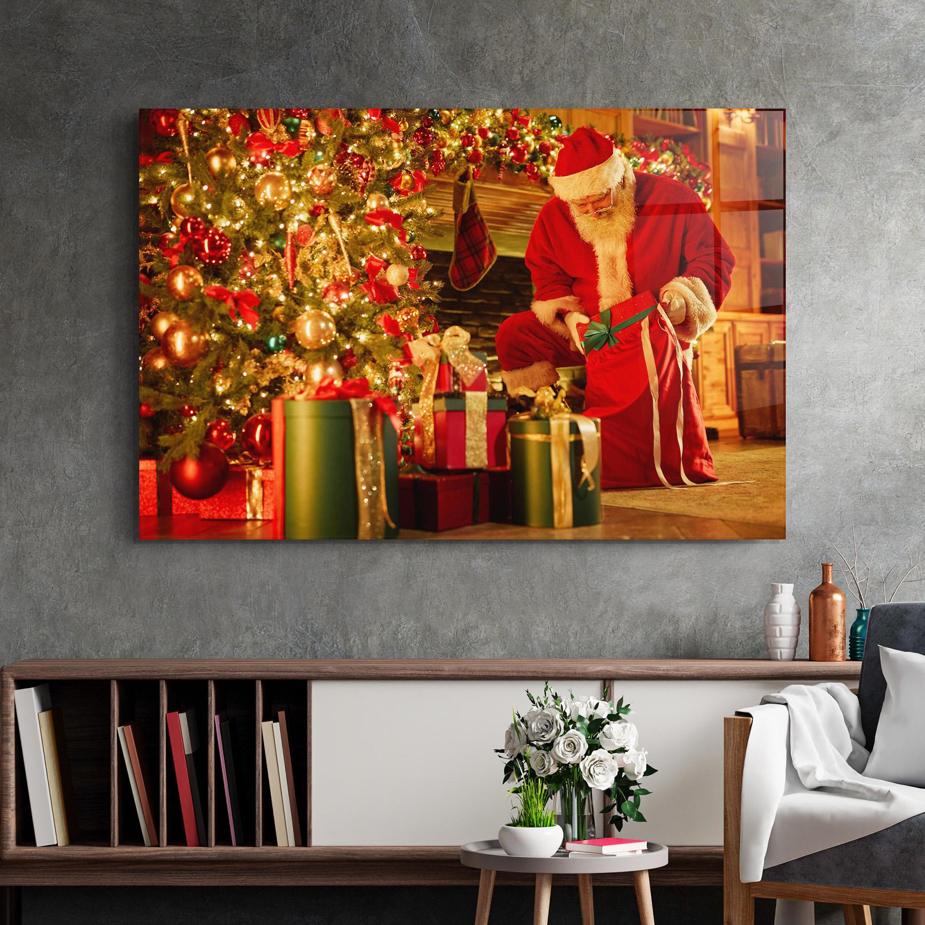 Стъклена картина Presenting Gifts mockup 2