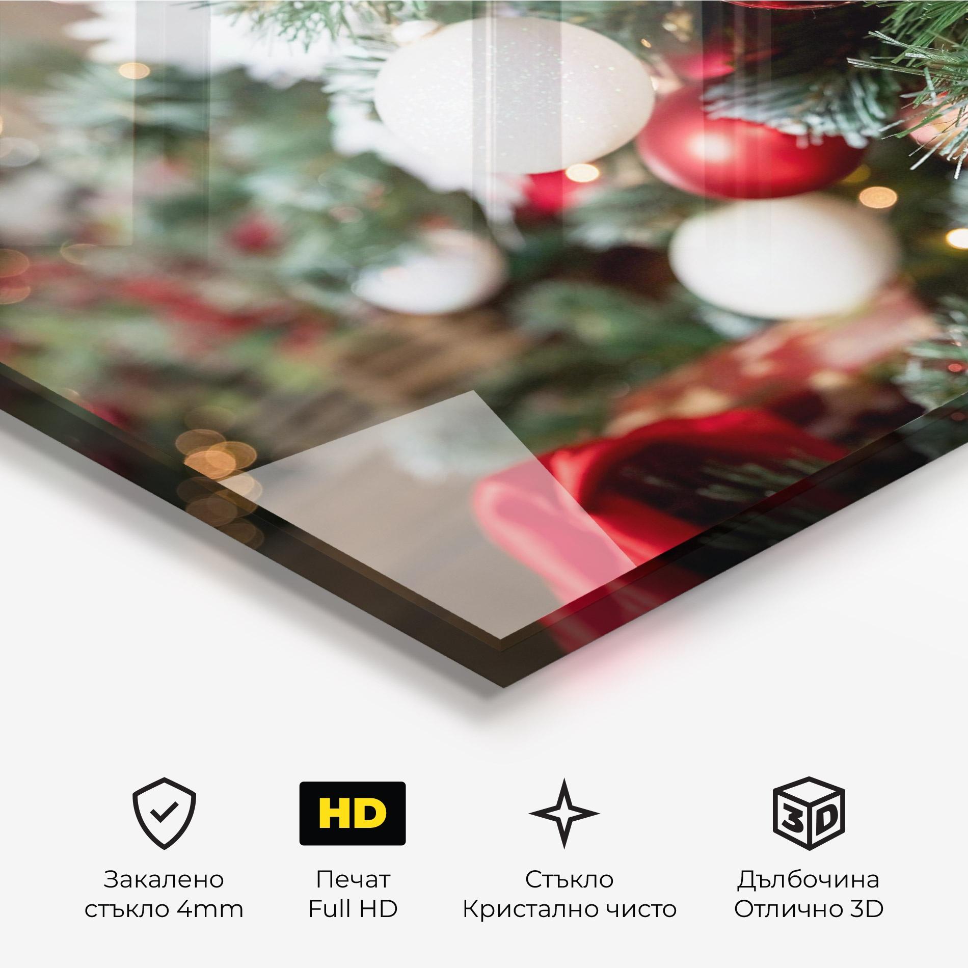Стъклена картина Magic Christmas Home mockup 3