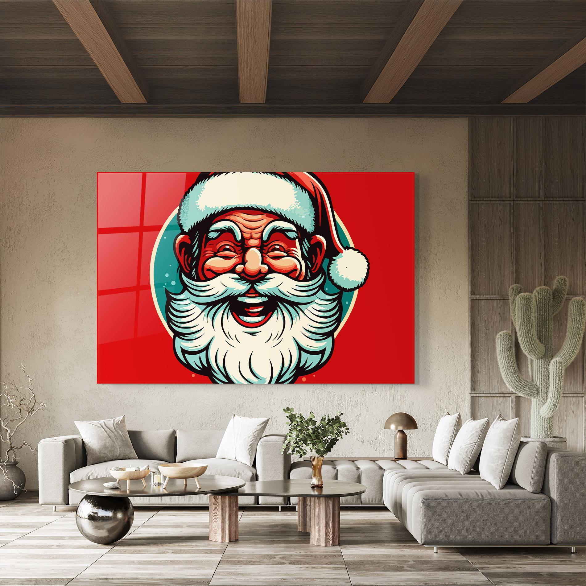 Стъклена картина Crazy Smile mockup 8