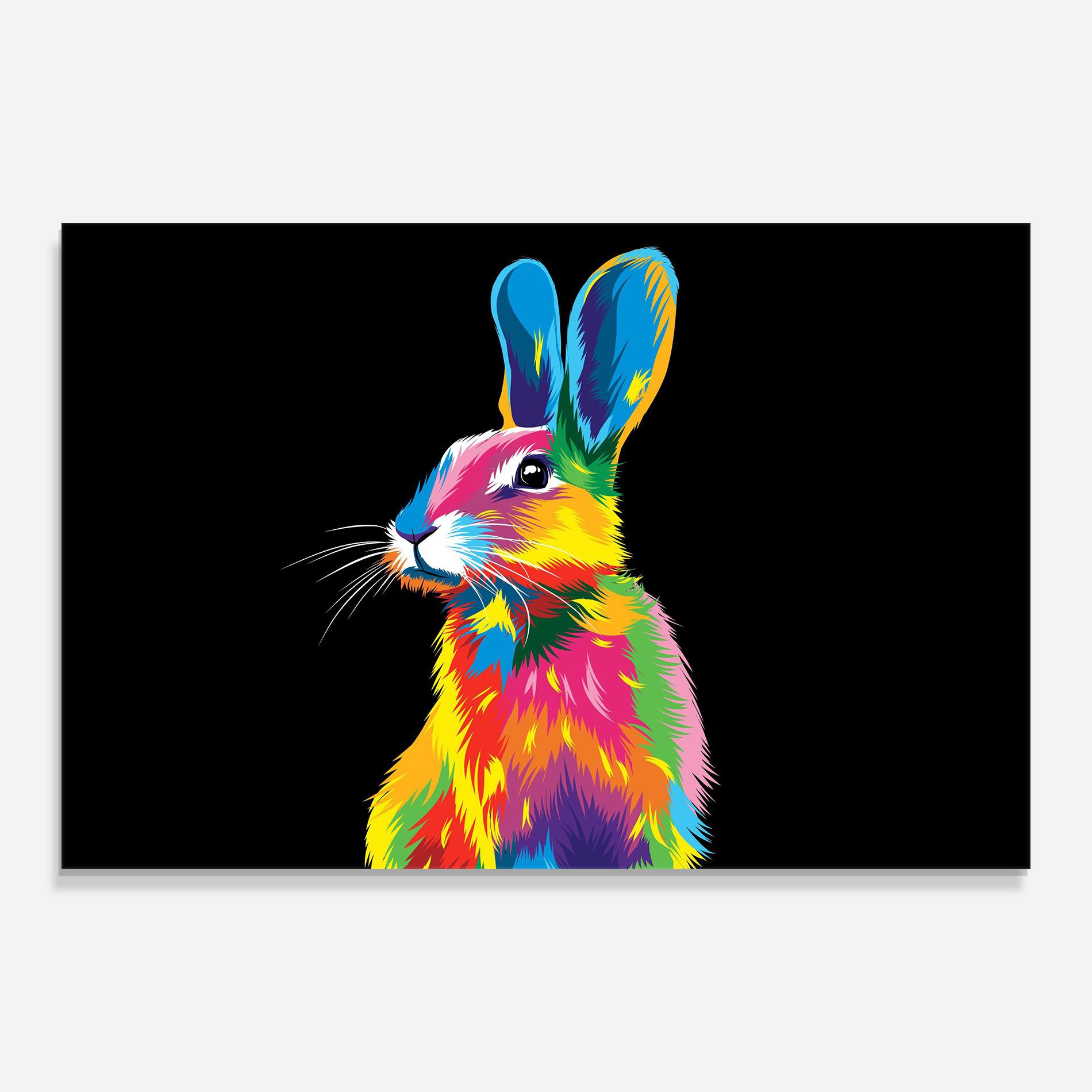 Стъклена картина Color Mix Easter mockup 0