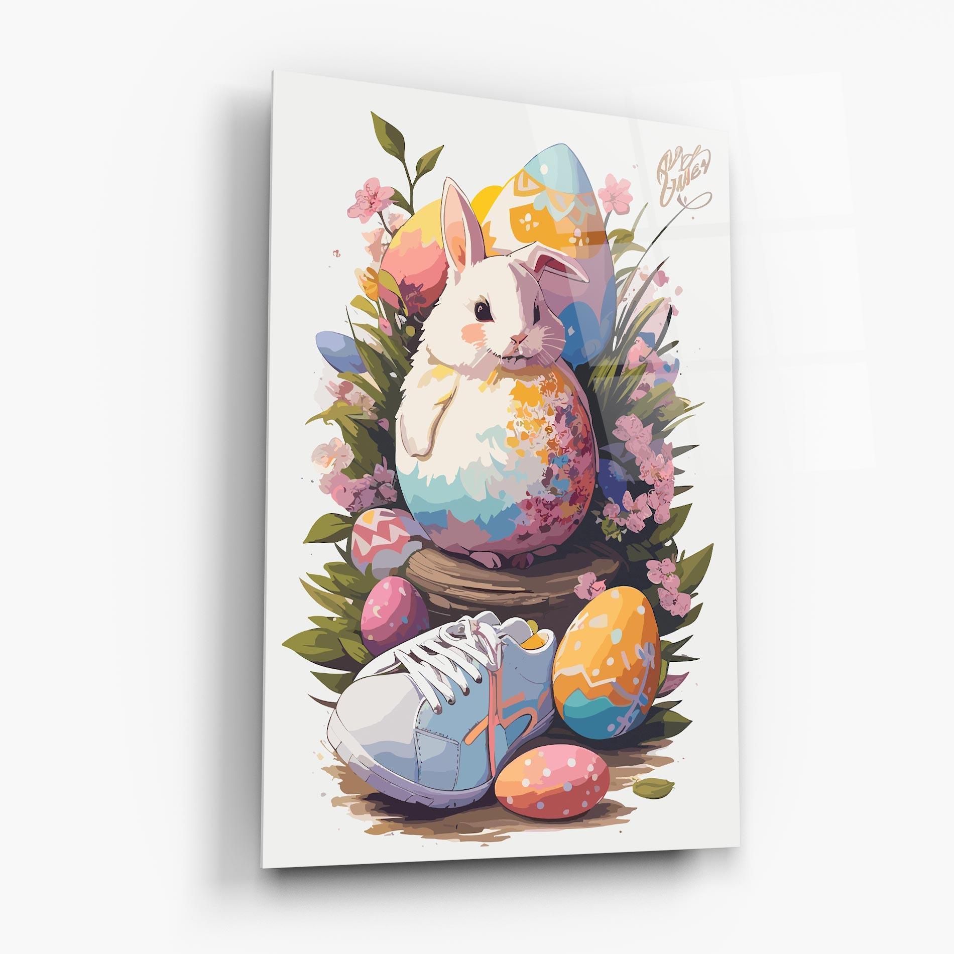 Стъклена картина Fatt Cute Bunny mockup 6