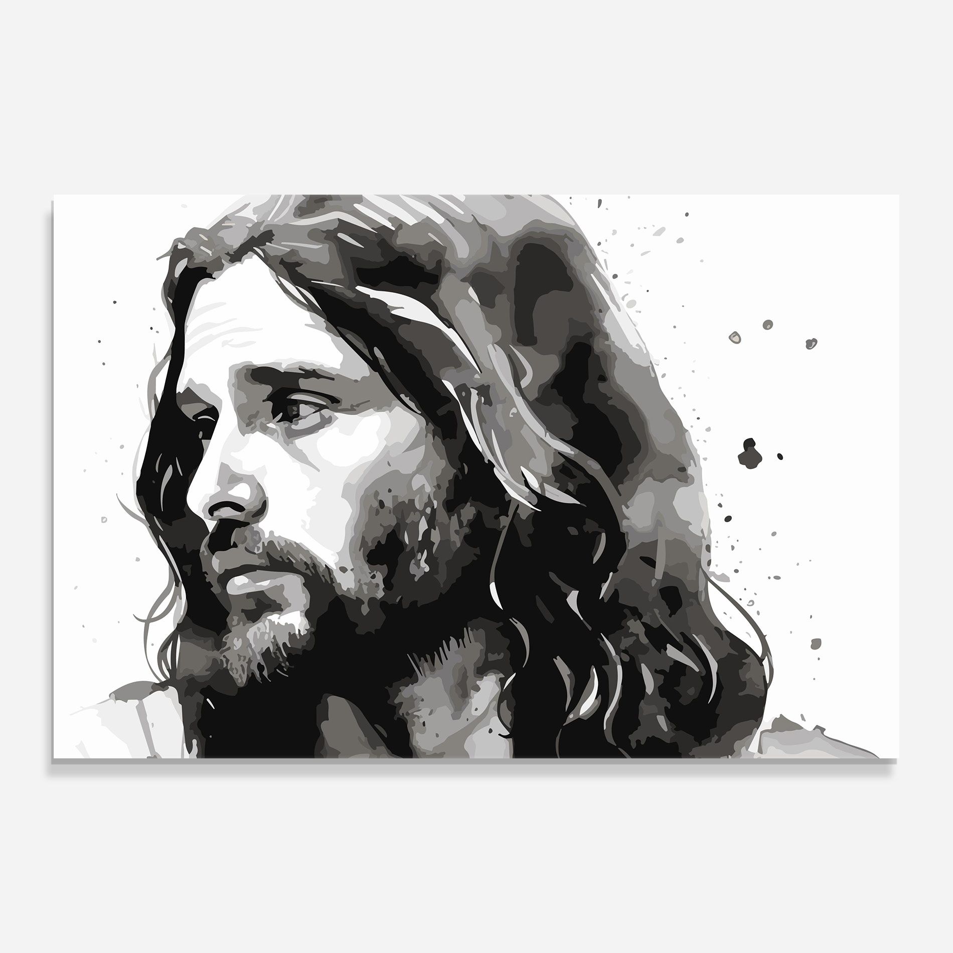 Jesus Watercolor mockup 0