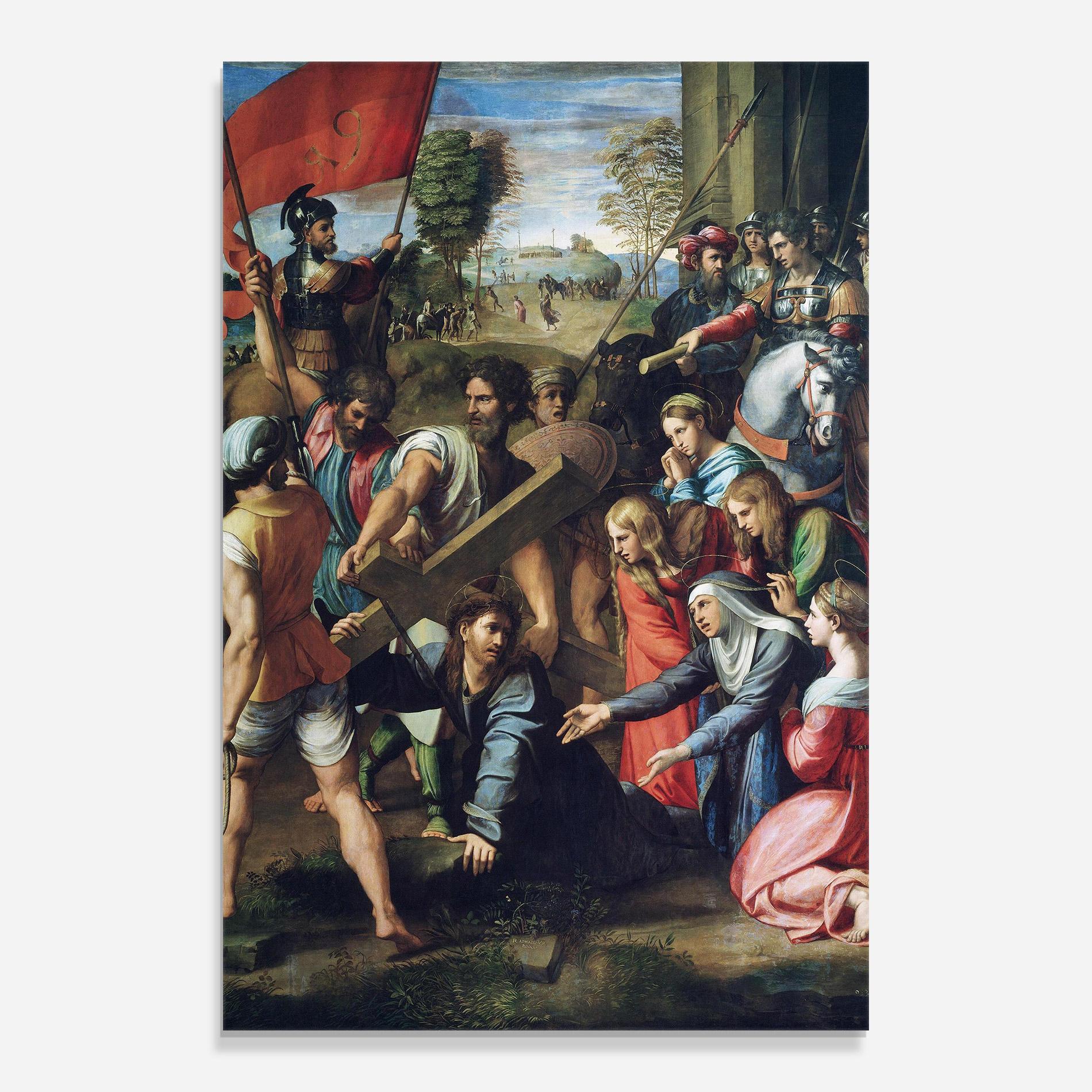 Стъклена картина Taking The Cross mockup 0