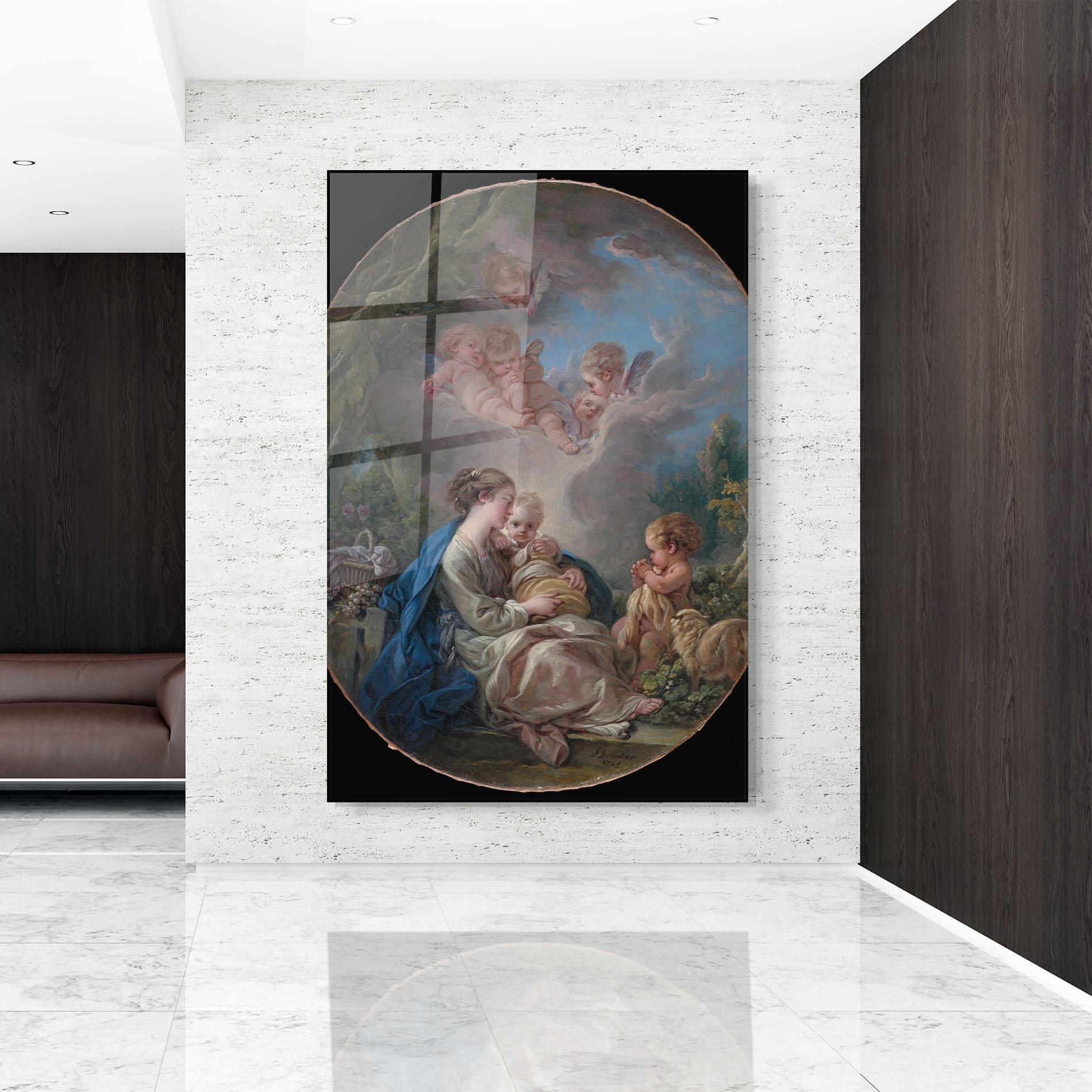 Стъклена картина Religious Circle mockup 9