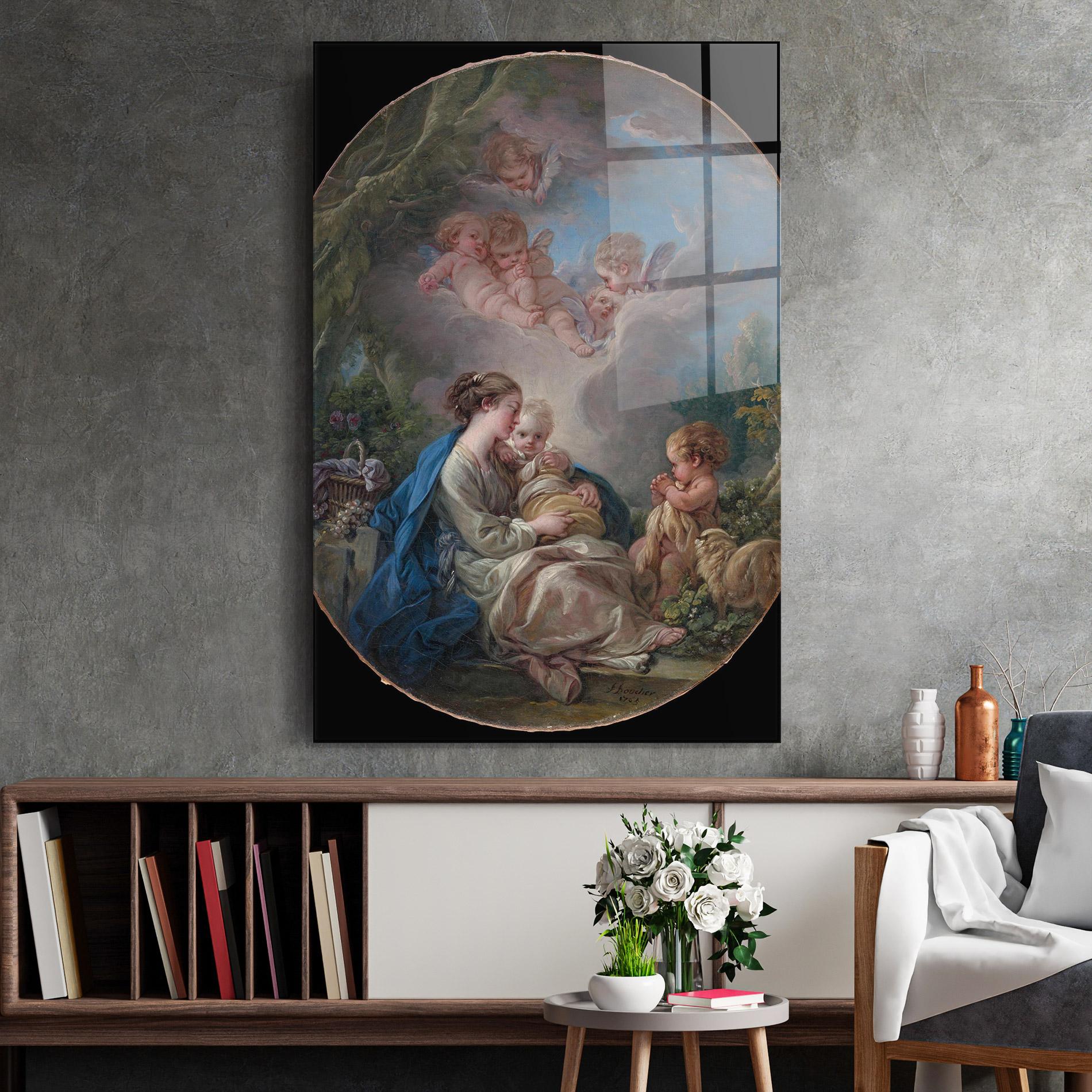 Стъклена картина Religious Circle mockup 2