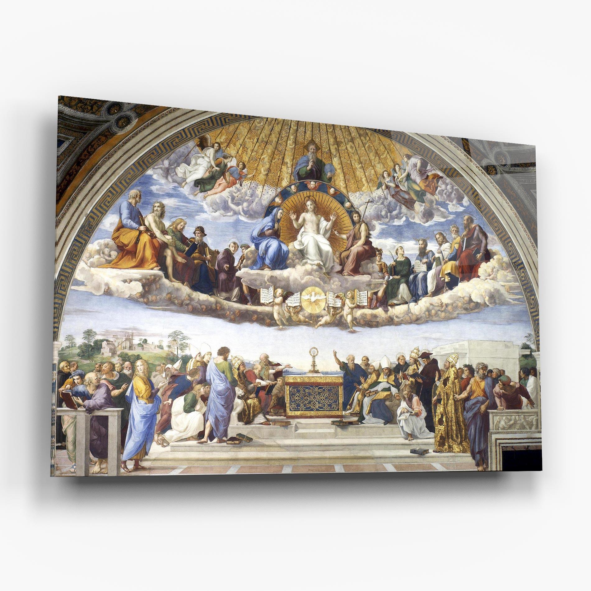 Стъклена картина Holy Light mockup 6