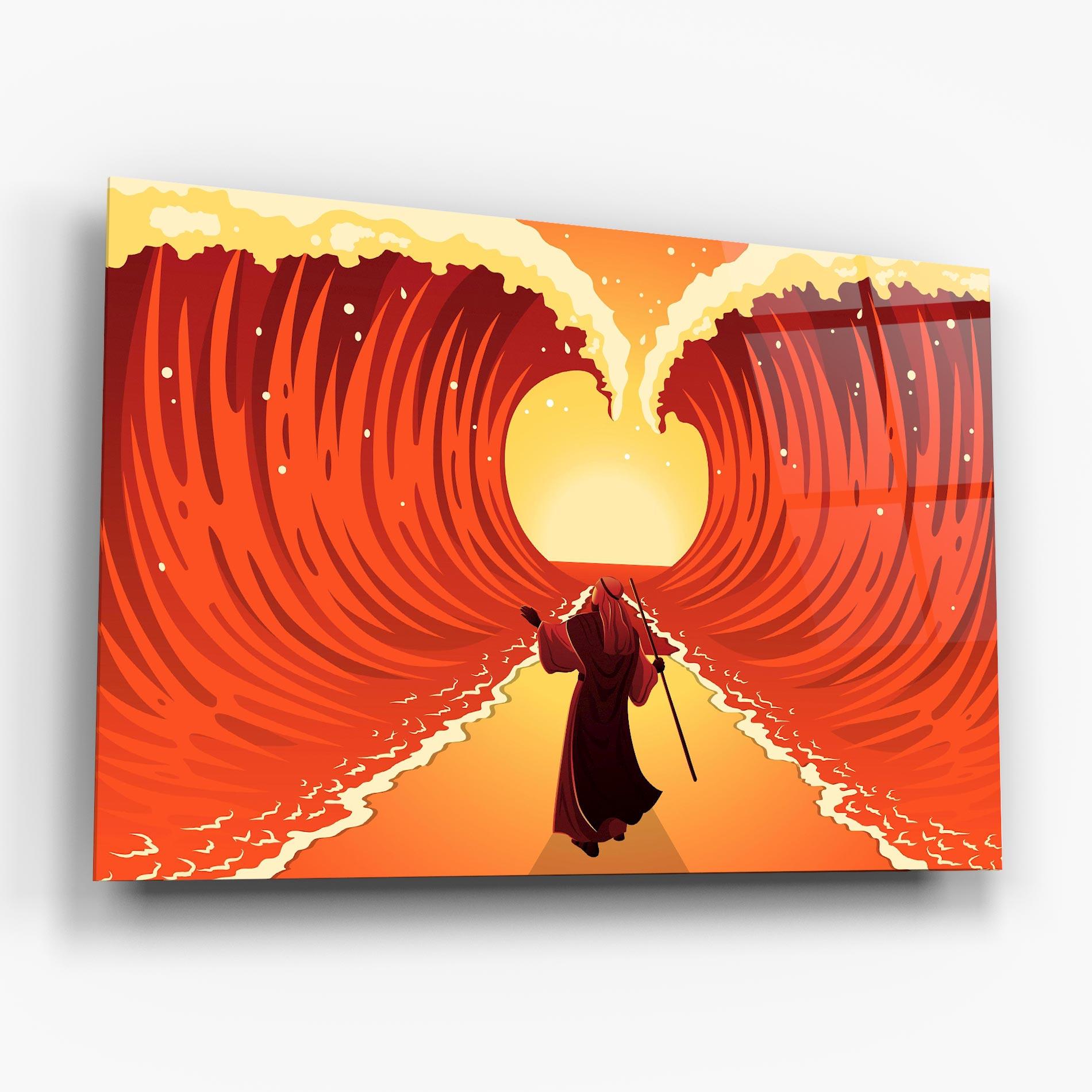 Стъклена картина Moses mockup 6
