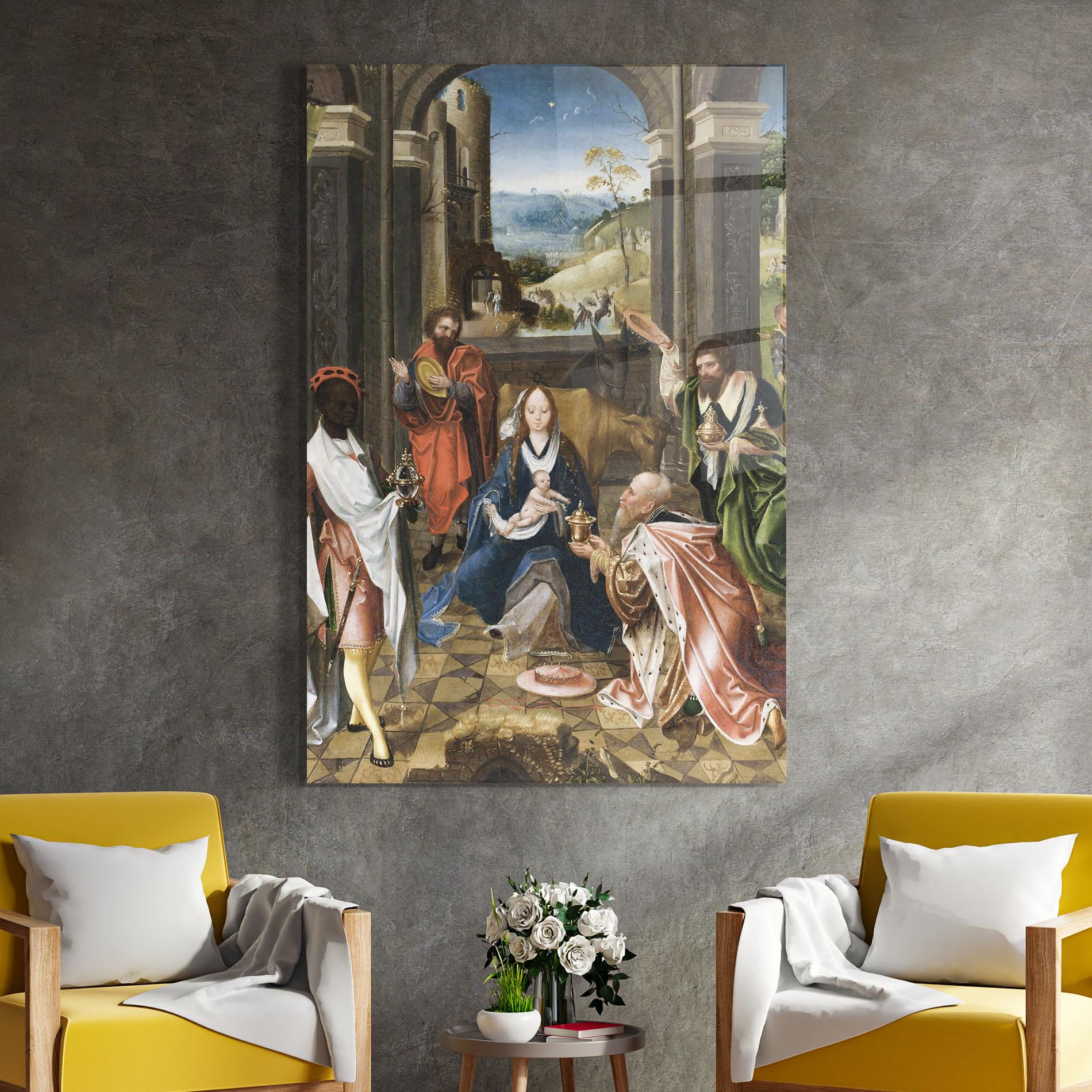 Стъклена картина Merciful Miracle mockup 4