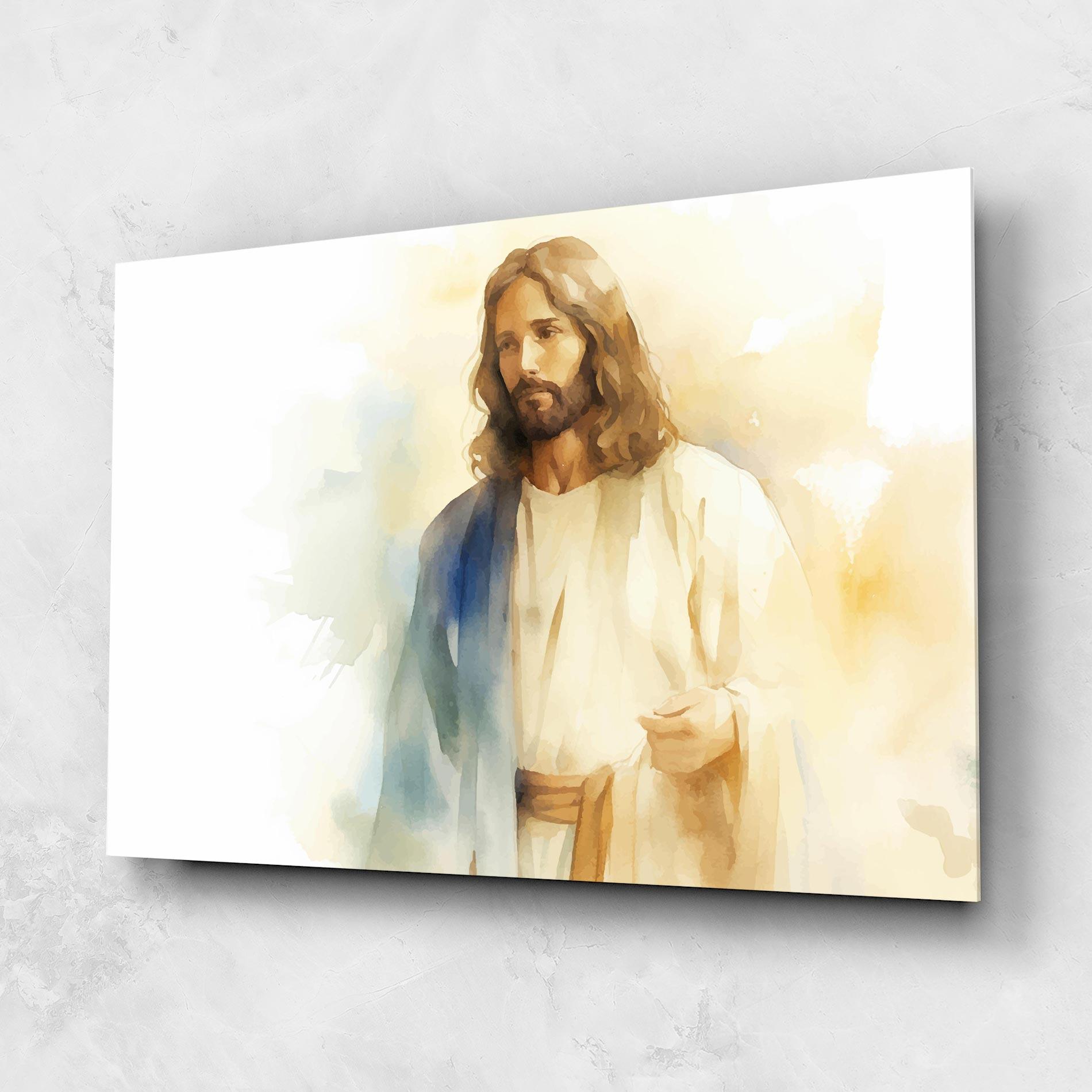 Стъклена картина Jesus Light Art mockup 1