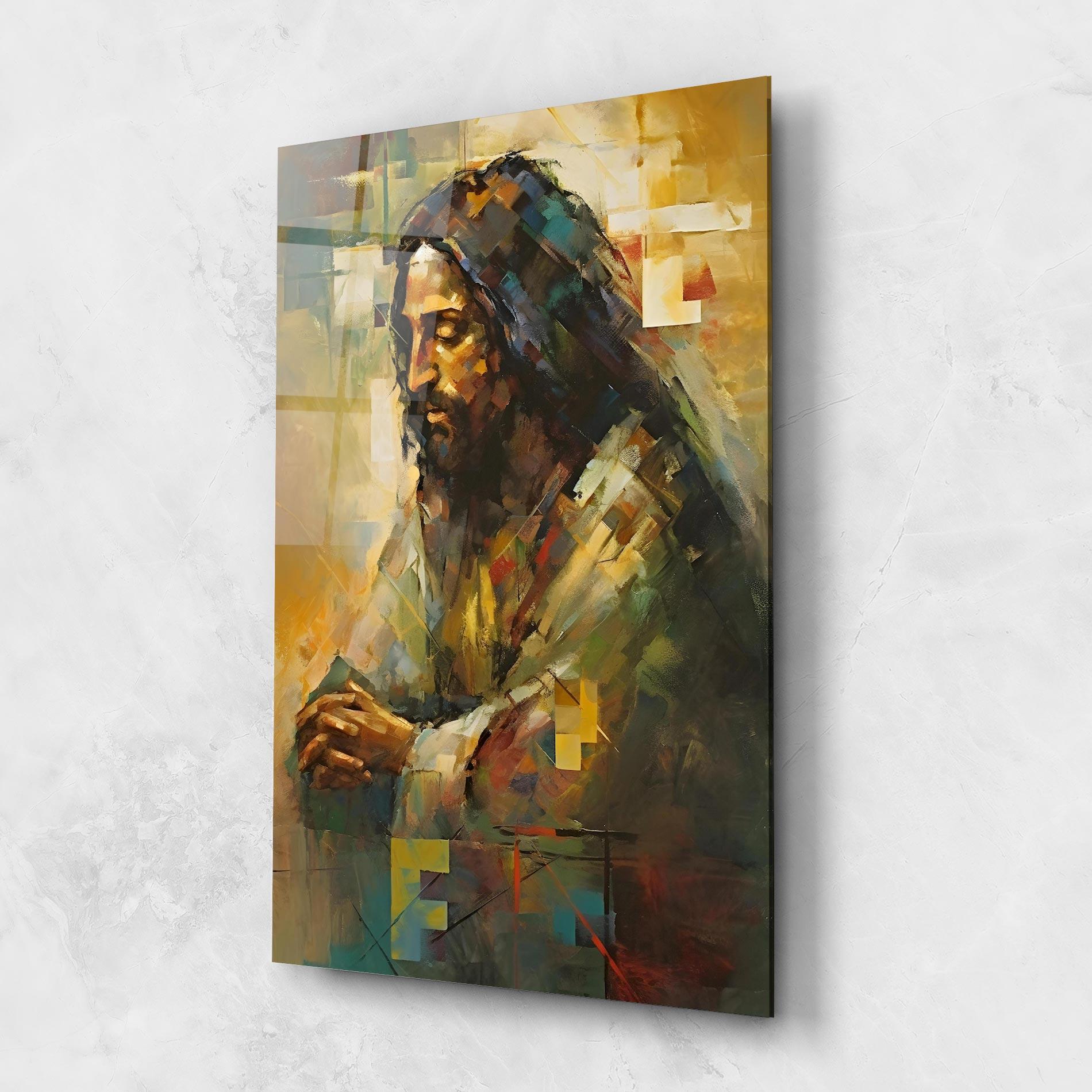 Стъклена картина Christ Painting Art mockup 1