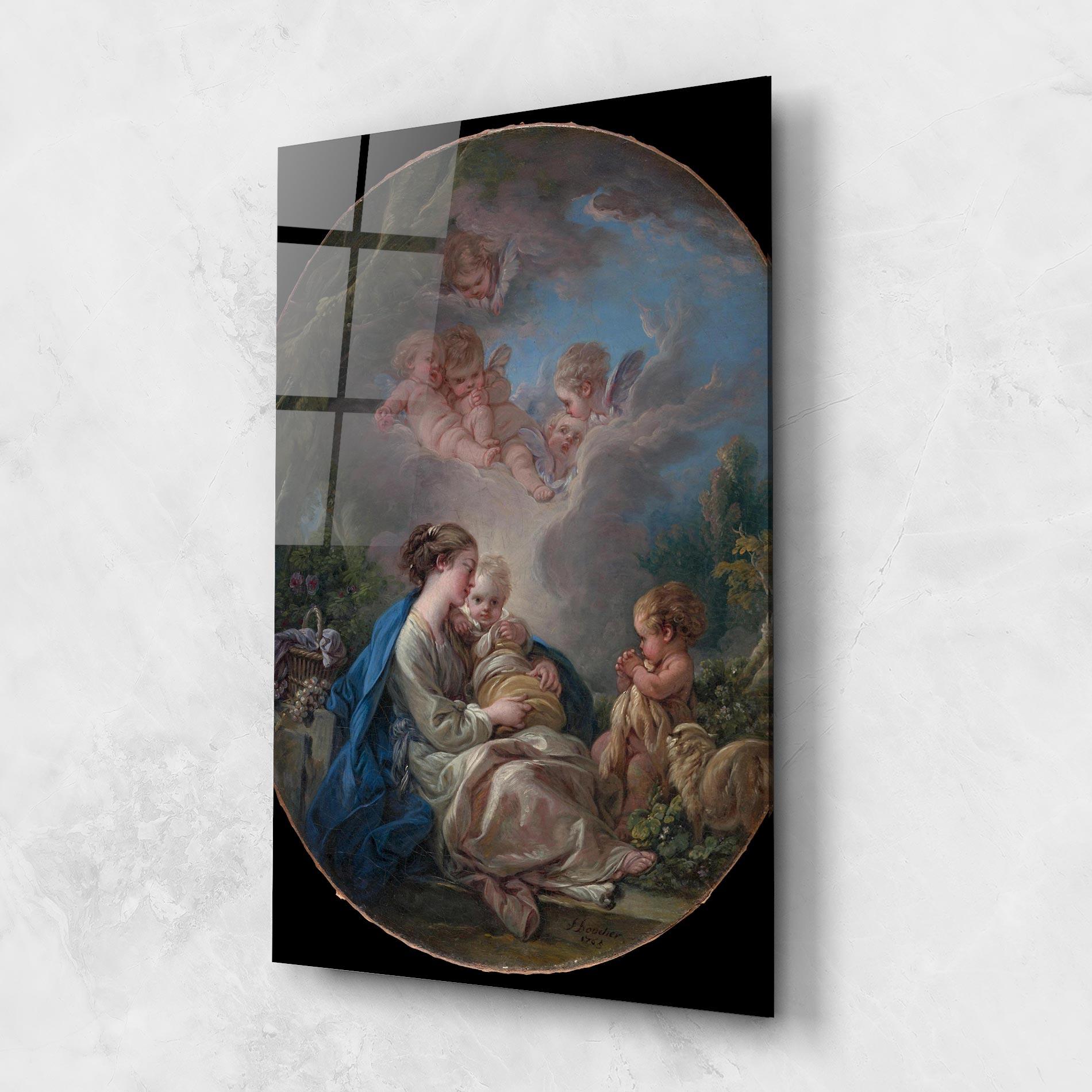 Стъклена картина Religious Circle mockup 1