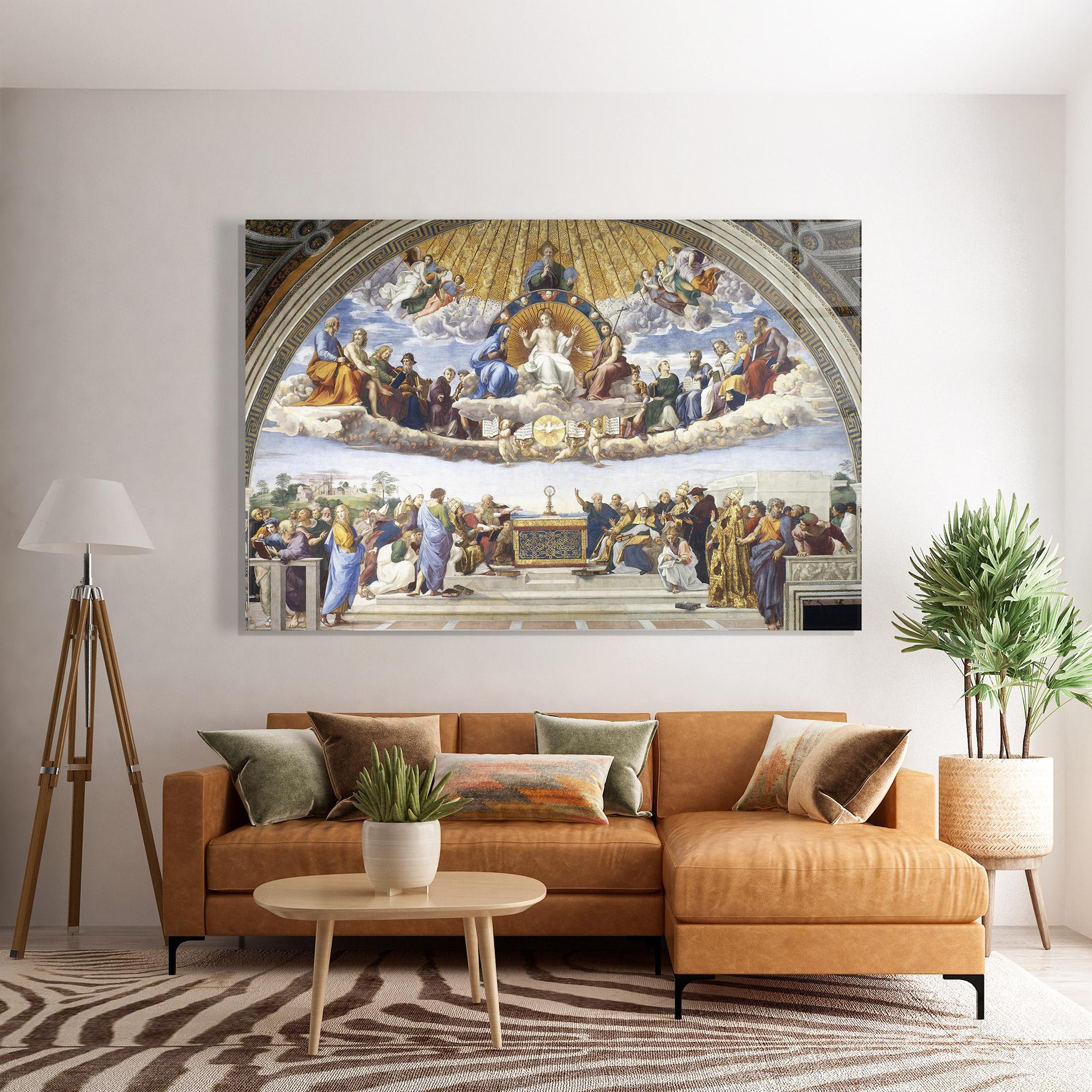 Стъклена картина Holy Light mockup 7