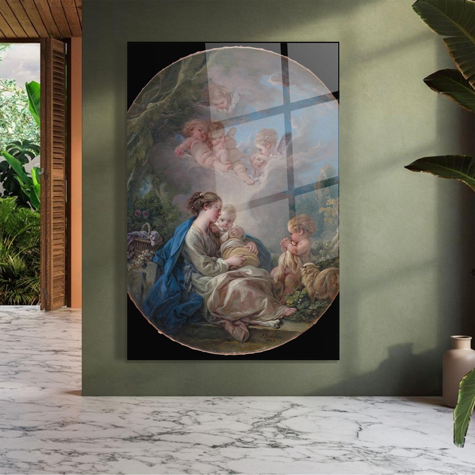 Стъклена картина Religious Circle mockup 7