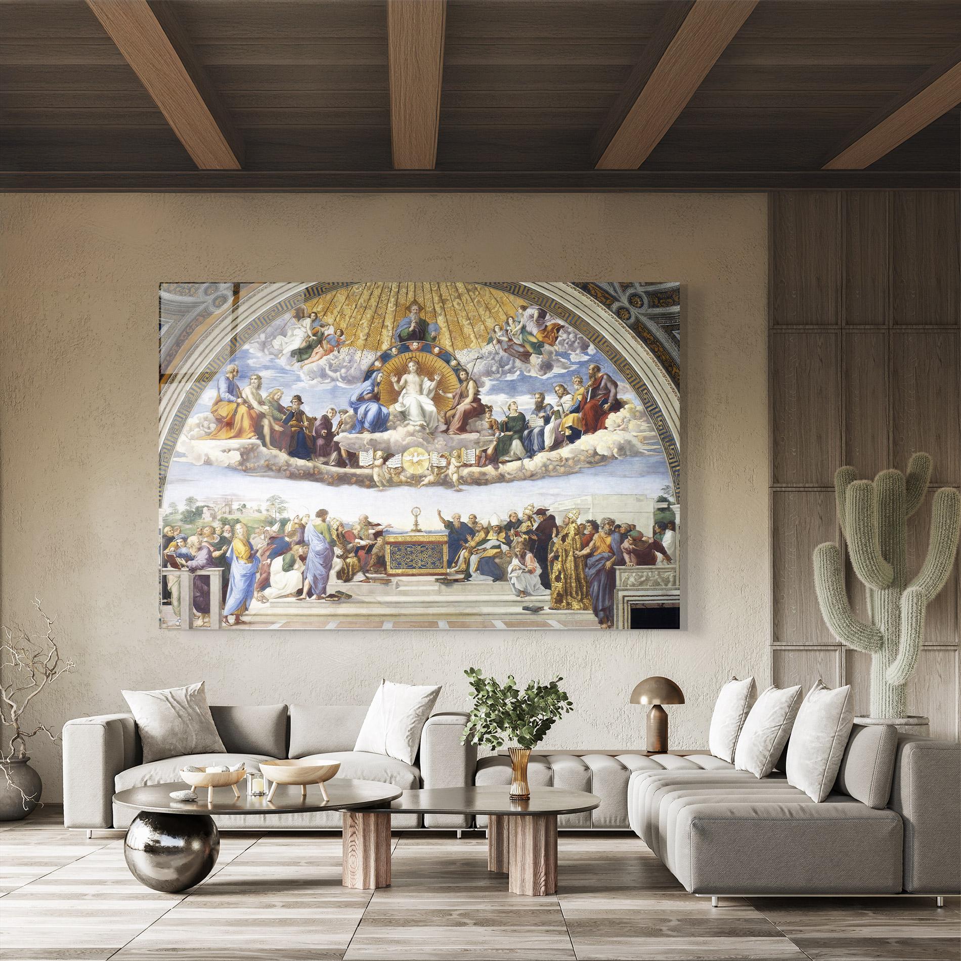 Стъклена картина Holy Light mockup 8